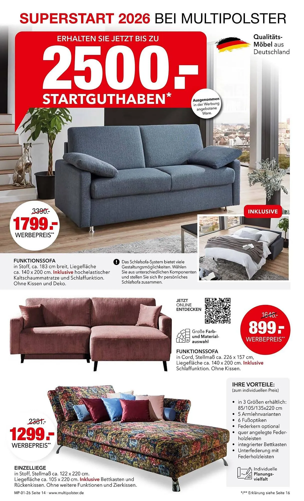 Multipolster Prospekt von 12. Januar bis 31. Januar 2026 - Prospekt seite 16