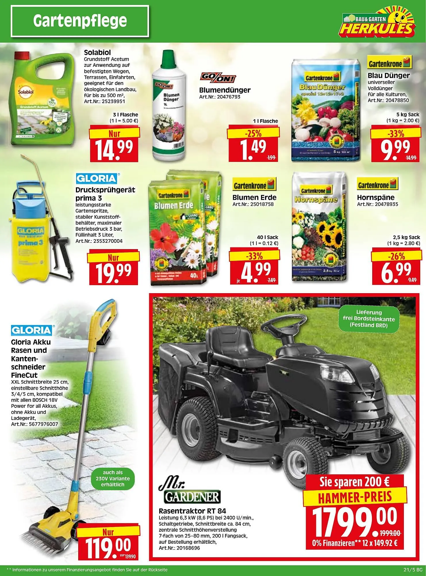 Herkules Baumarkt Prospekt von 19. Mai bis 24. Mai 2025 - Prospekt seite 5