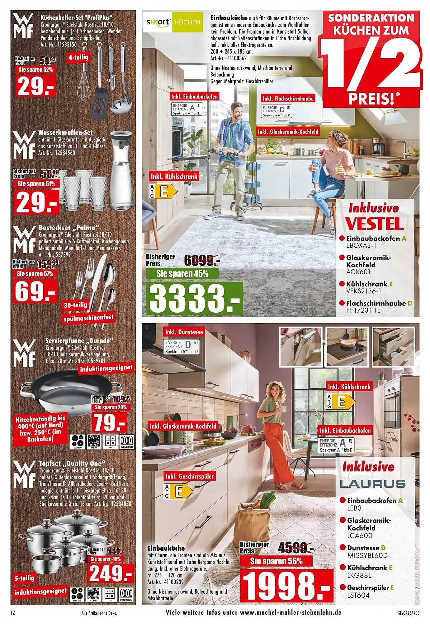Möbel Mahler Prospekt von 26. März bis 1. April 2025 - Prospekt seite 12