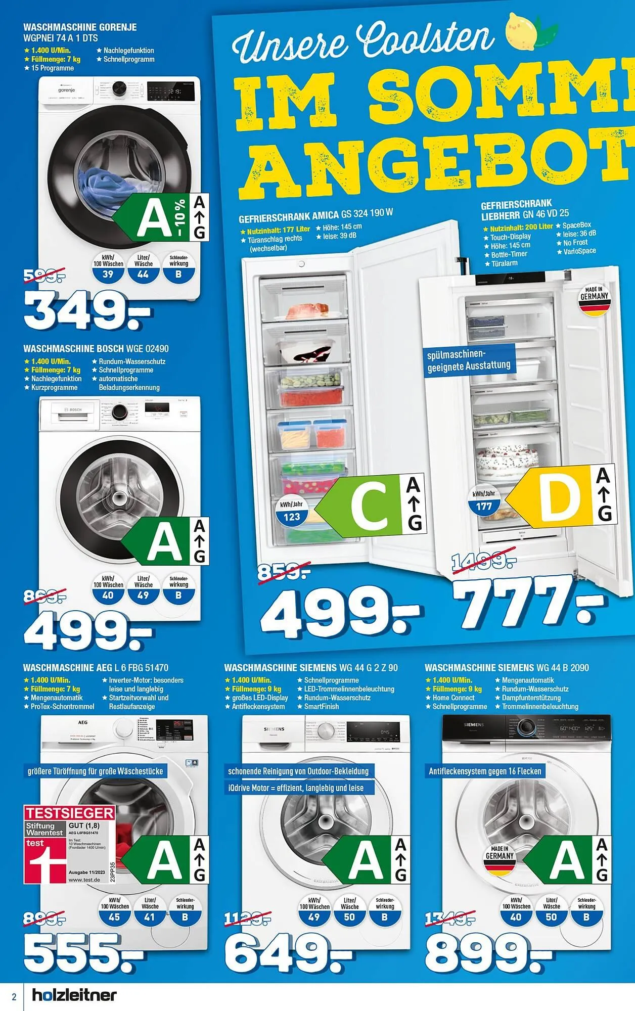 Holzleitner Prospekt von 29. Juni bis 27. Juli 2025 - Prospekt seite 2