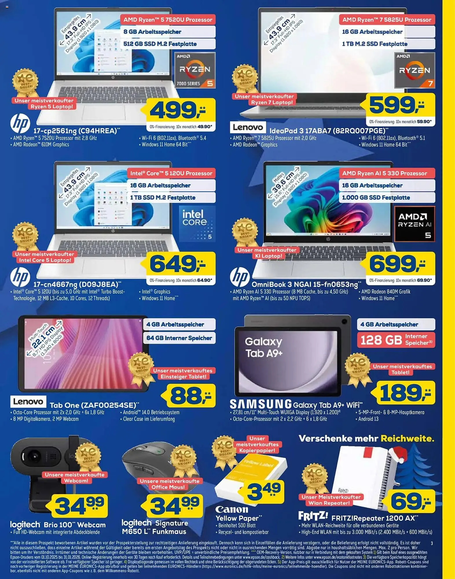 Euronics XXL Prospekt von 17. Dezember bis 30. Dezember 2025 - Prospekt seite 3