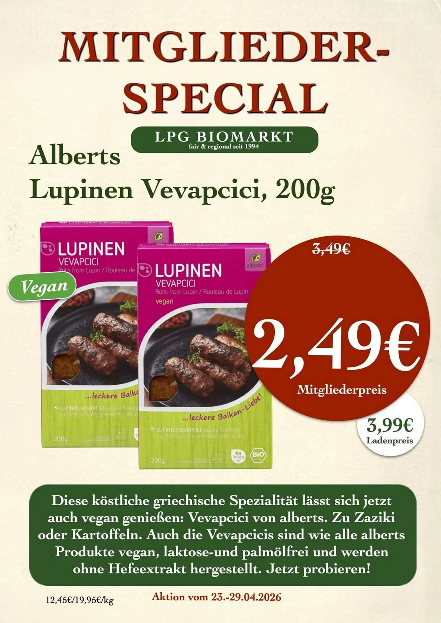 LPG Biomarkt Prospekt von 23. April bis 29. April 2026 - Prospekt seite 20