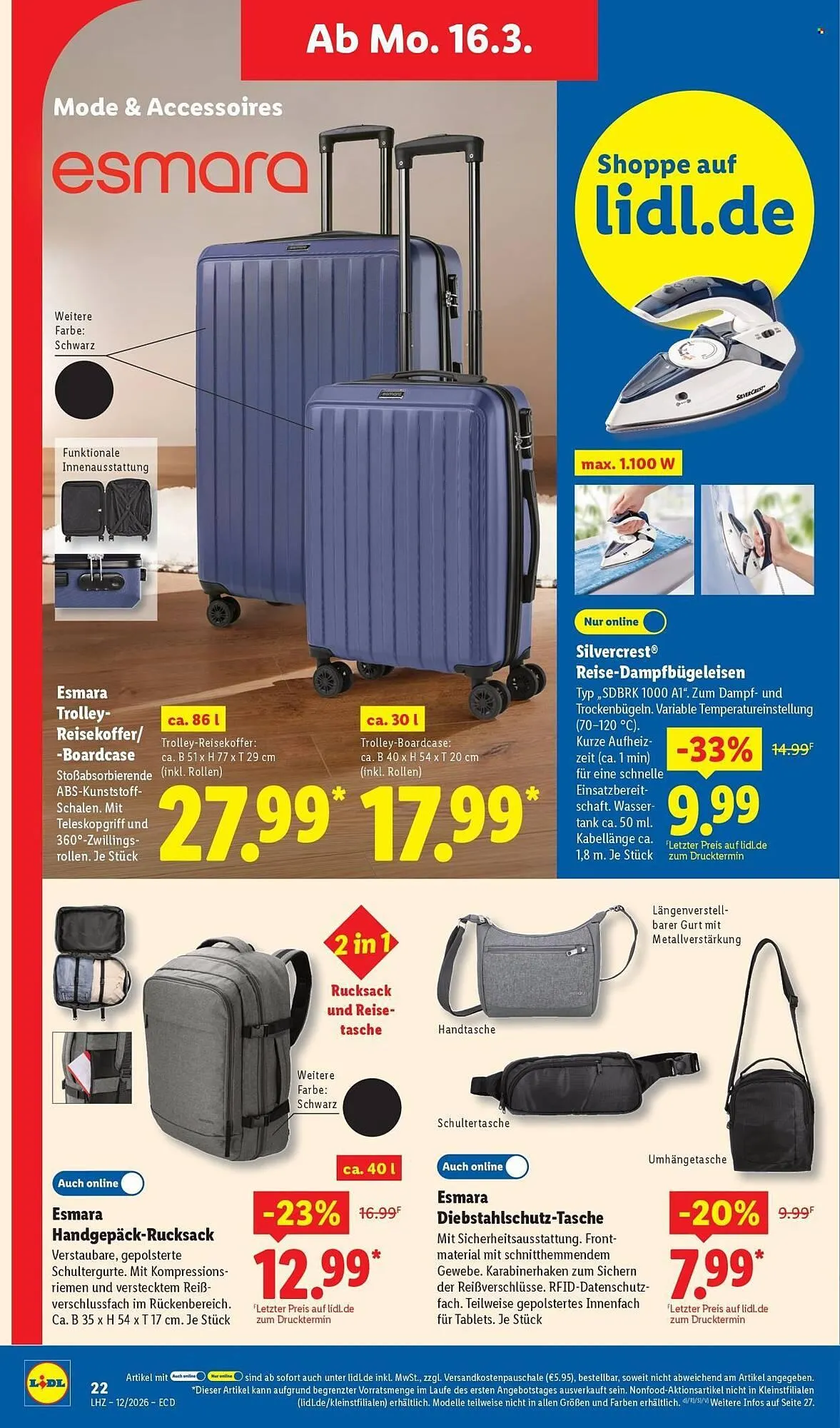 Lidl Prospekt von 16. März bis 21. März 2026 - Prospekt seite 16