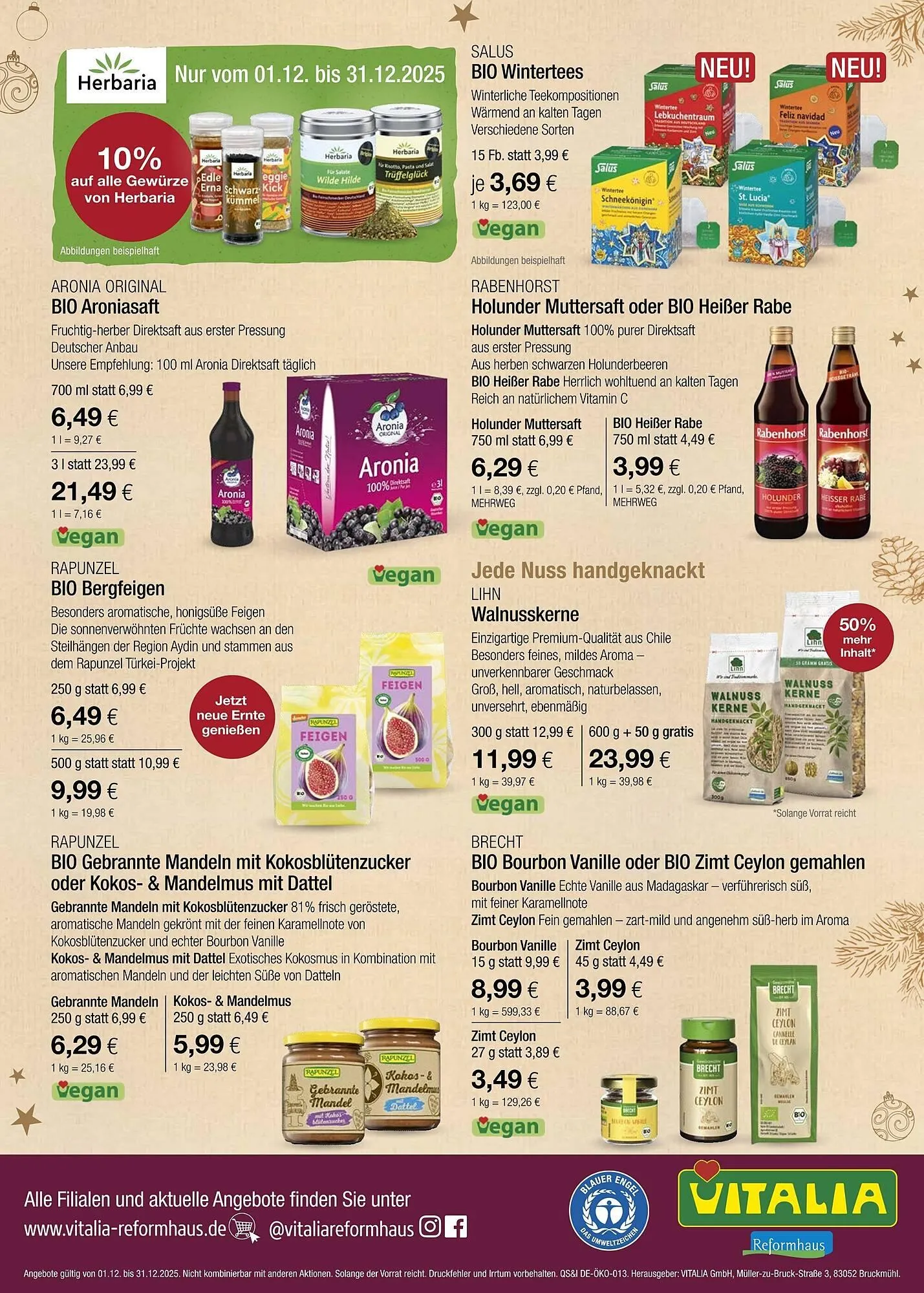 Vitalia Prospekt von 1. Dezember bis 31. Dezember 2025 - Prospekt seite 8