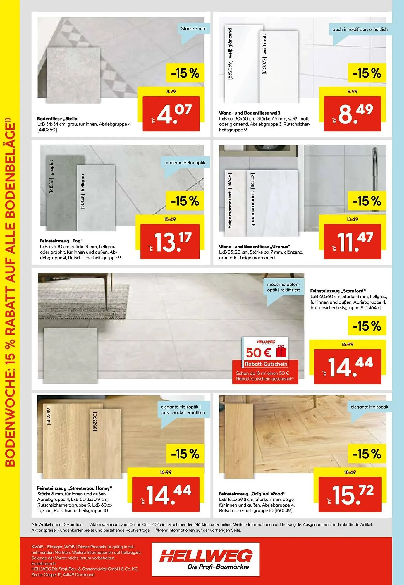Hellweg Prospekt von 3. November bis 9. November 2025 - Prospekt seite 12