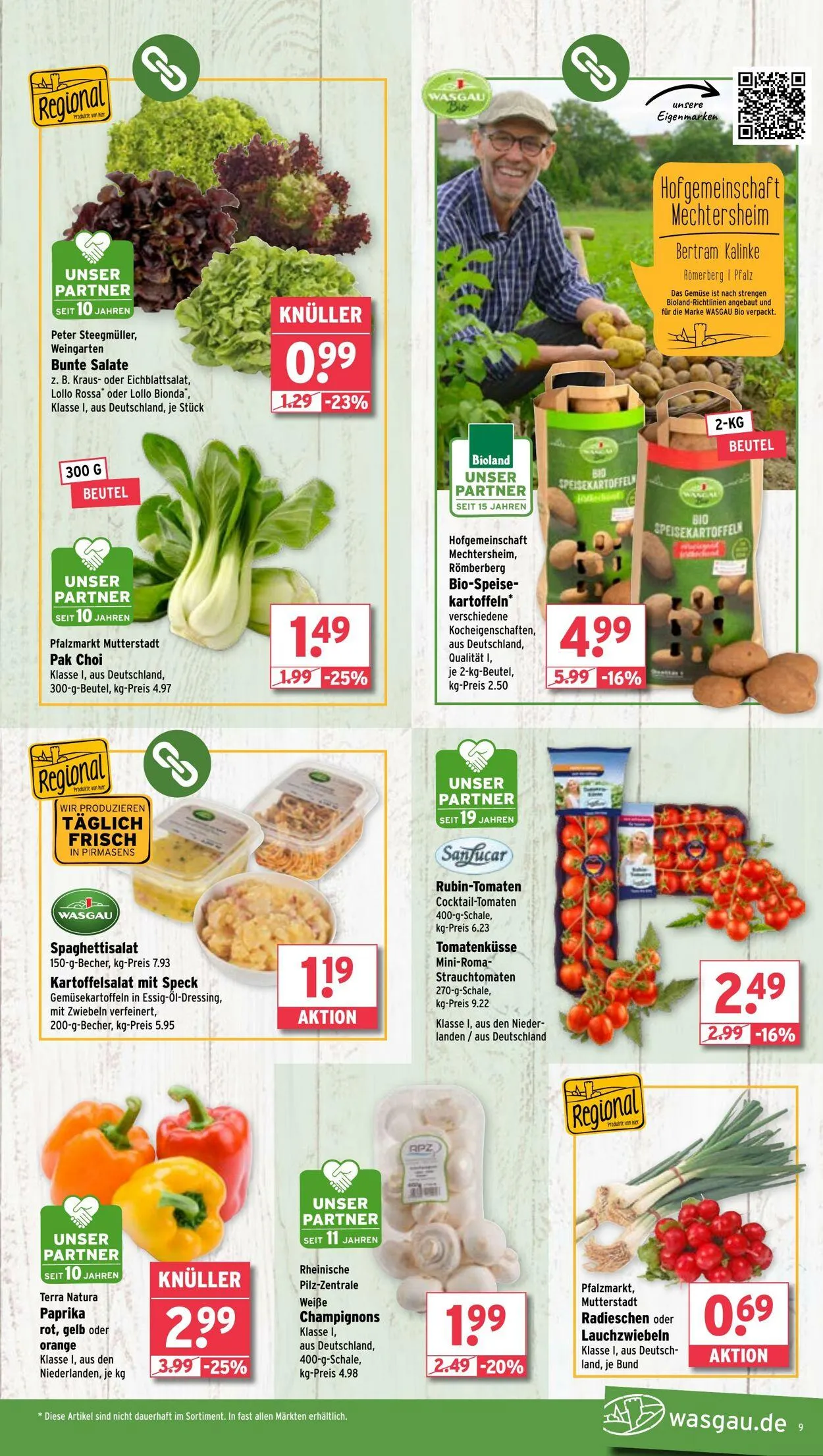 WASGAU Aktueller Prospekt von 21. September bis 5. Oktober 2025 - Prospekt seite 9