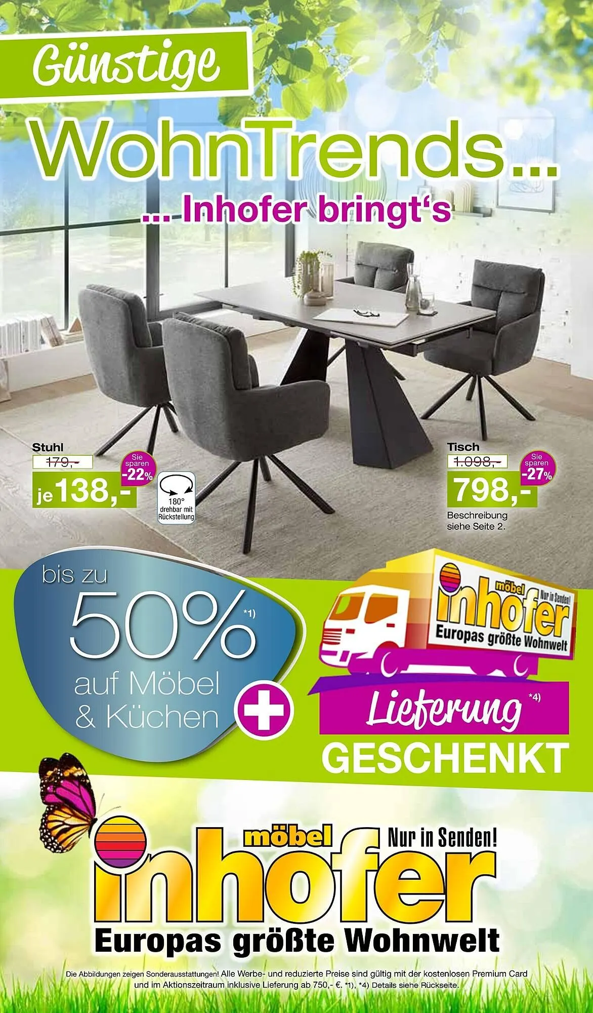 Möbel Inhofer Prospekt von 7. Mai bis 31. Mai 2025 - Prospekt seite 1
