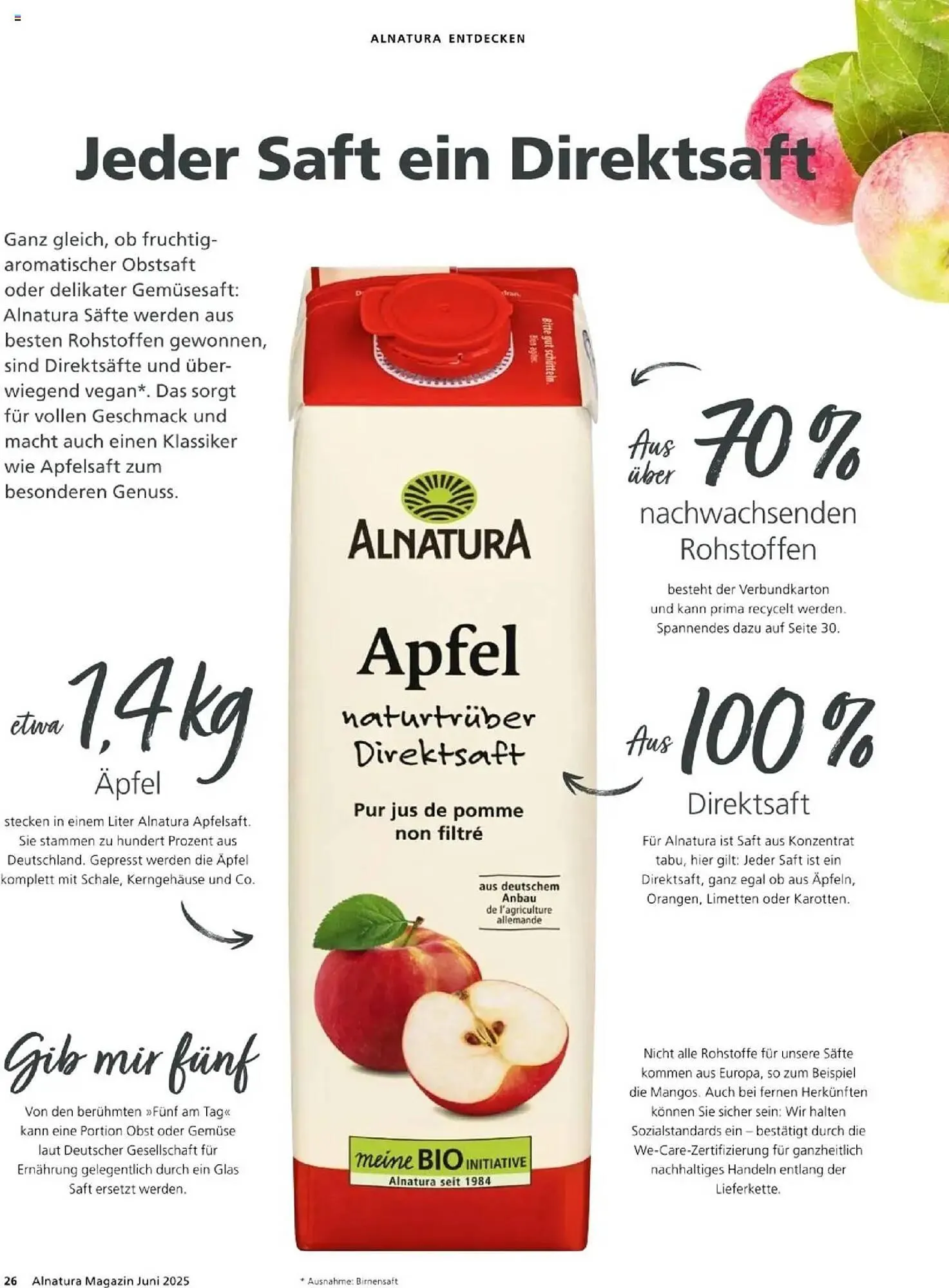 Alnatura Prospekt von 1. Juni bis 30. Juni 2025 - Prospekt seite 26