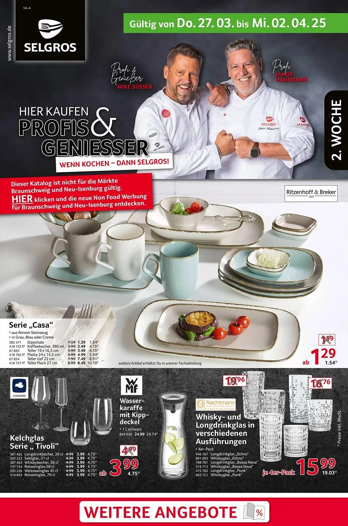 Selgros Prospekt von 27. März bis 3. April 2025 - Prospekt seite 1