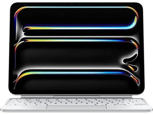 APPLE MWR03D/A Magic iPad Pro 11" (M4) German, Tastatur, Weiß