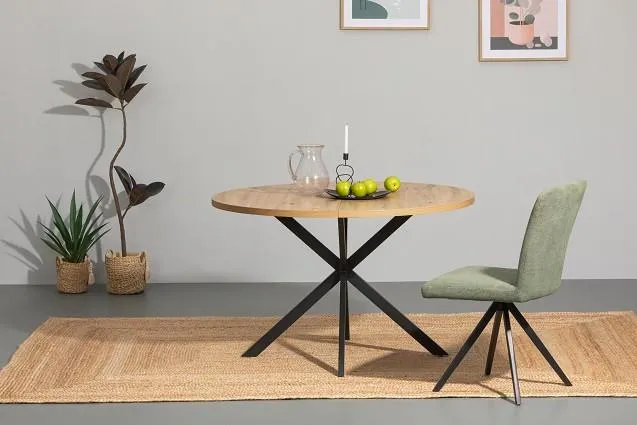 in Metall, Holzwerkstoff 120/120/75 cm