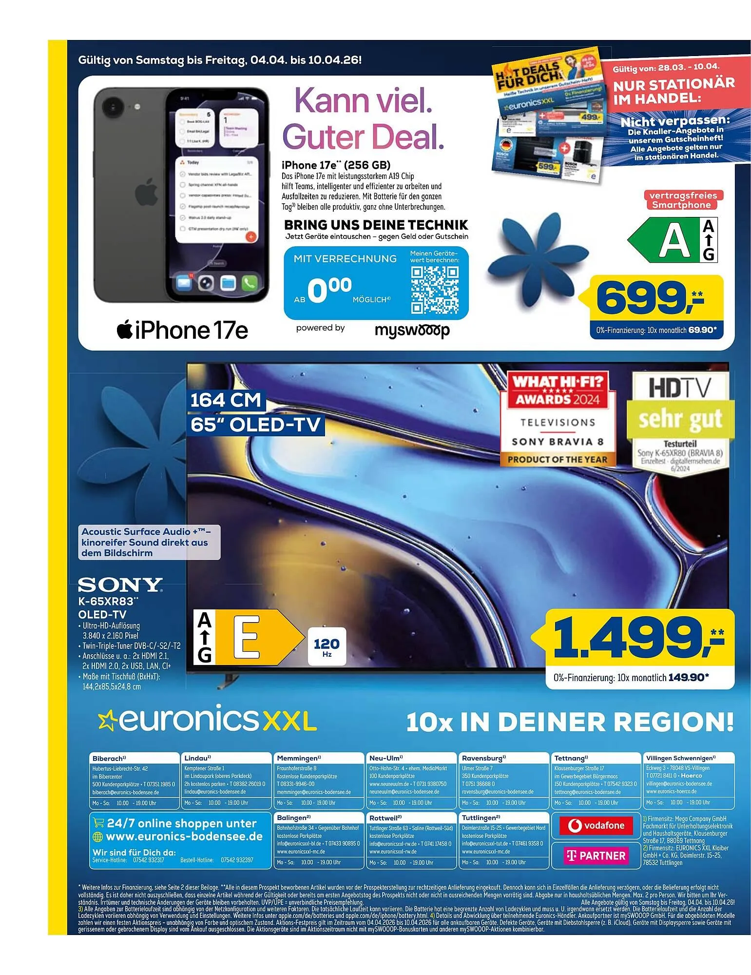 Euronics XXL Prospekt von 4. April bis 10. April 2026 - Prospekt seite 12