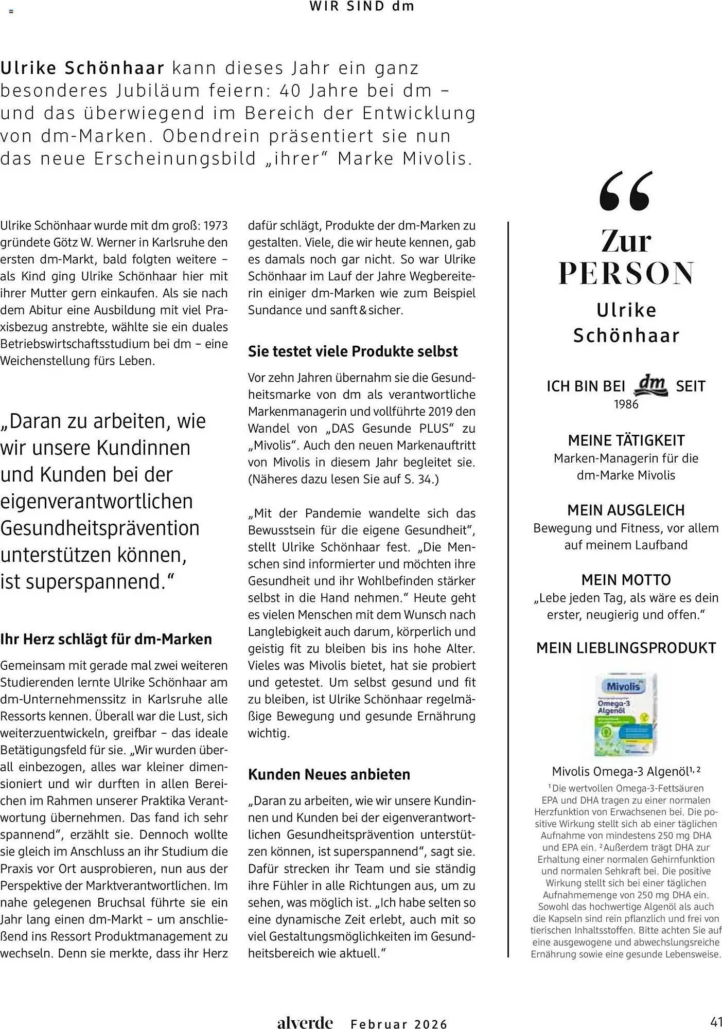Dm drogerie Magazin von 1. Februar bis 28. Februar 2026 - Prospekt seite 41