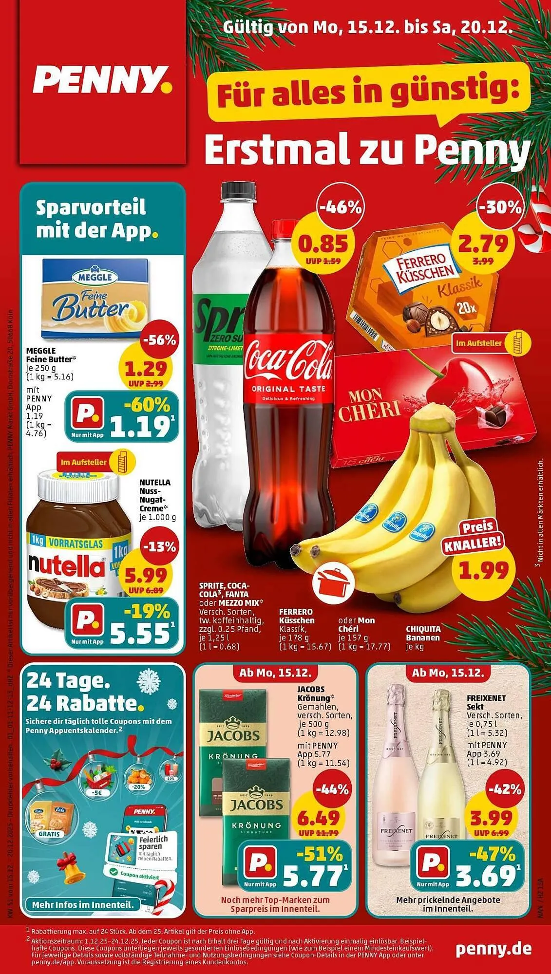 PENNY Prospekt von 15. Dezember bis 20. Dezember 2025 - Prospekt seite 1