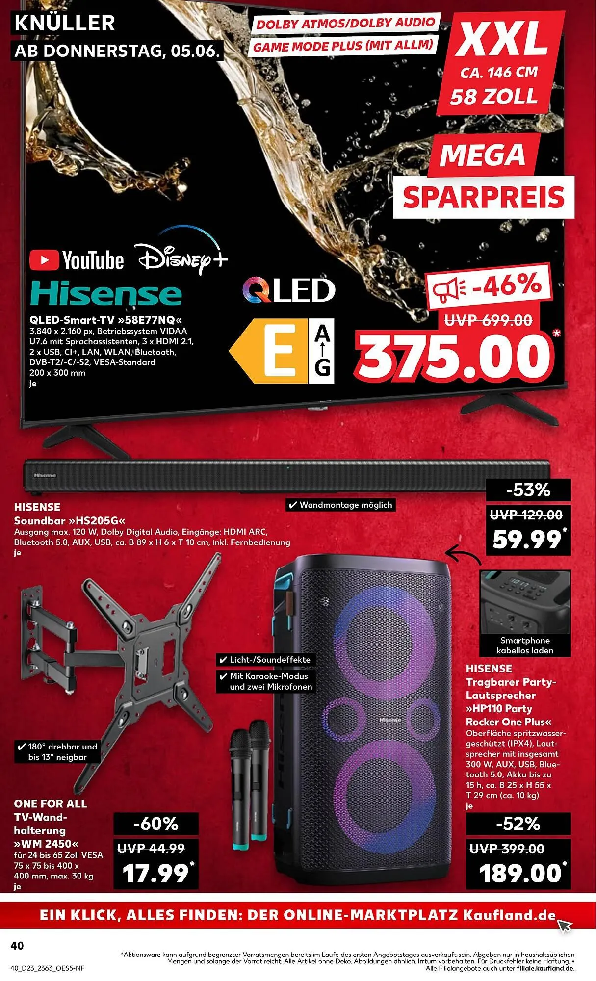 Kaufland Prospekt von 5. Juni bis 11. Juni 2025 - Prospekt seite 40