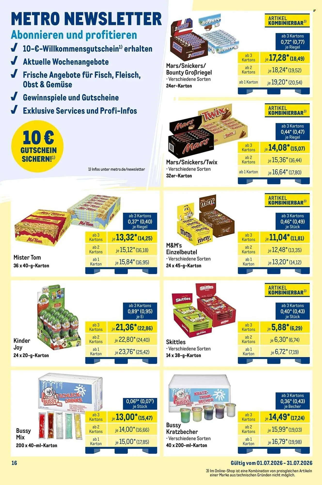 METRO Prospekt von 1. Juli bis 31. Juli 2026 - Prospekt seite 16