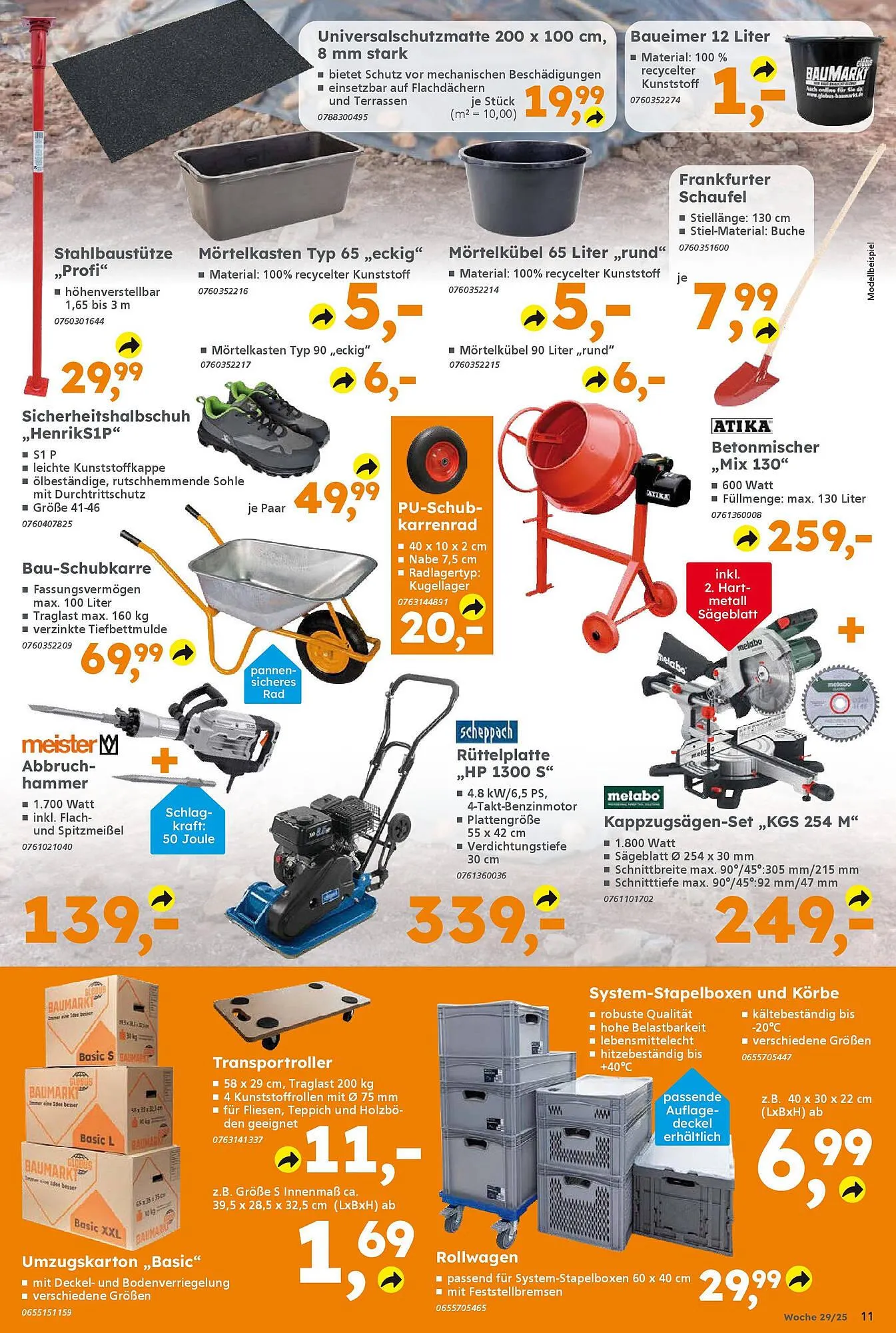 Globus Baumarkt Prospekt von 13. Juli bis 19. Juli 2025 - Prospekt seite 11