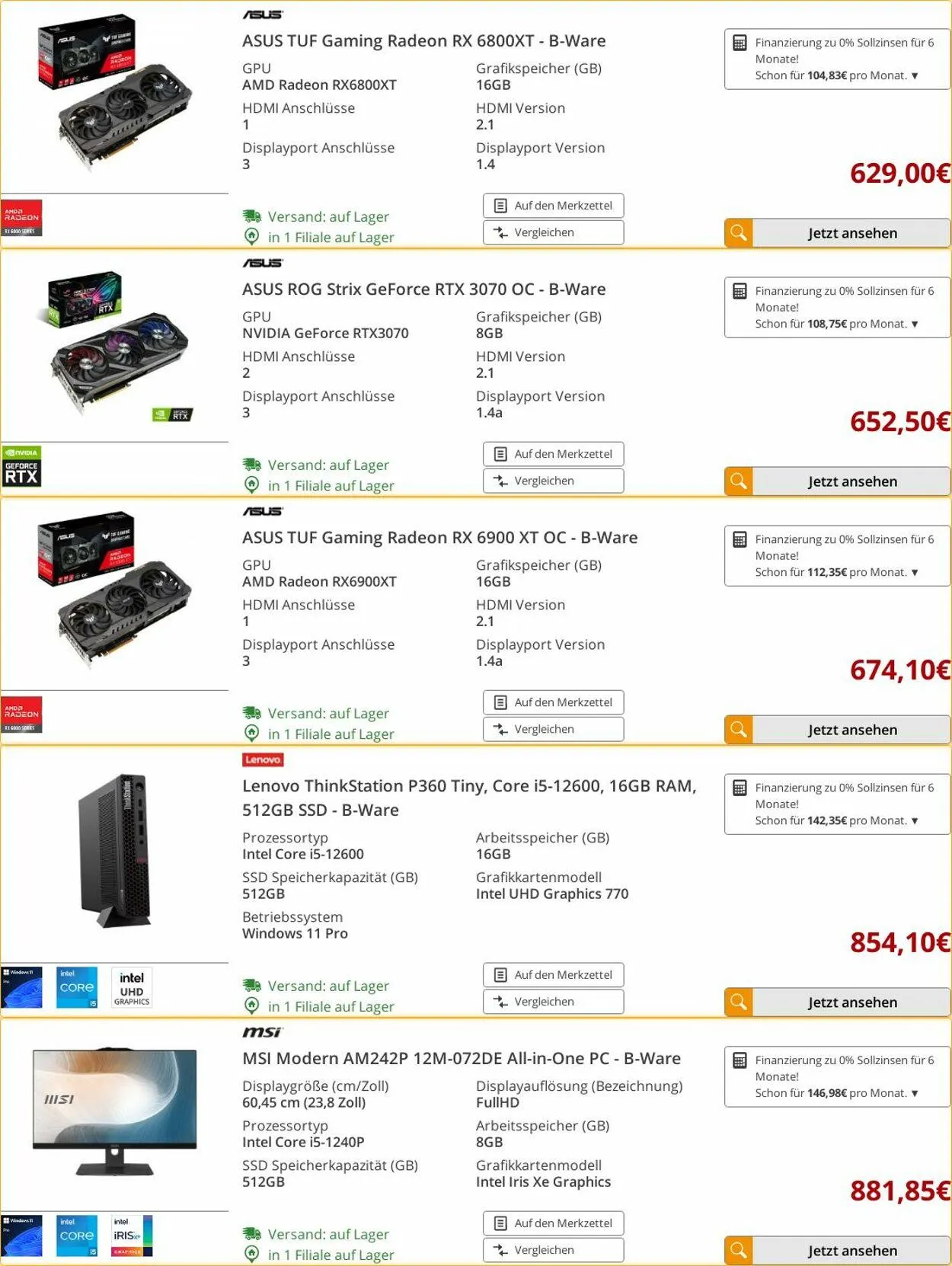 ARLT Computer Aktueller Prospekt von 21. April bis 27. April 2025 - Prospekt seite 30