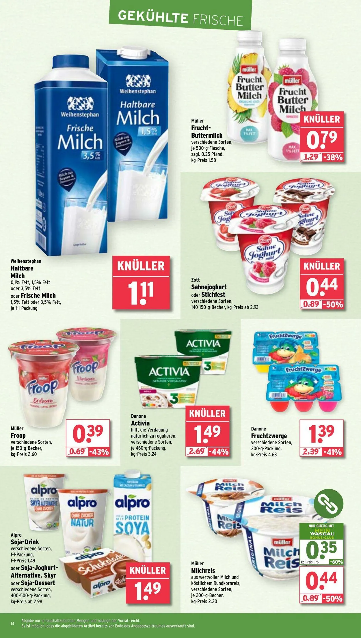 WASGAU Aktueller Prospekt von 7. September bis 21. September 2025 - Prospekt seite 14