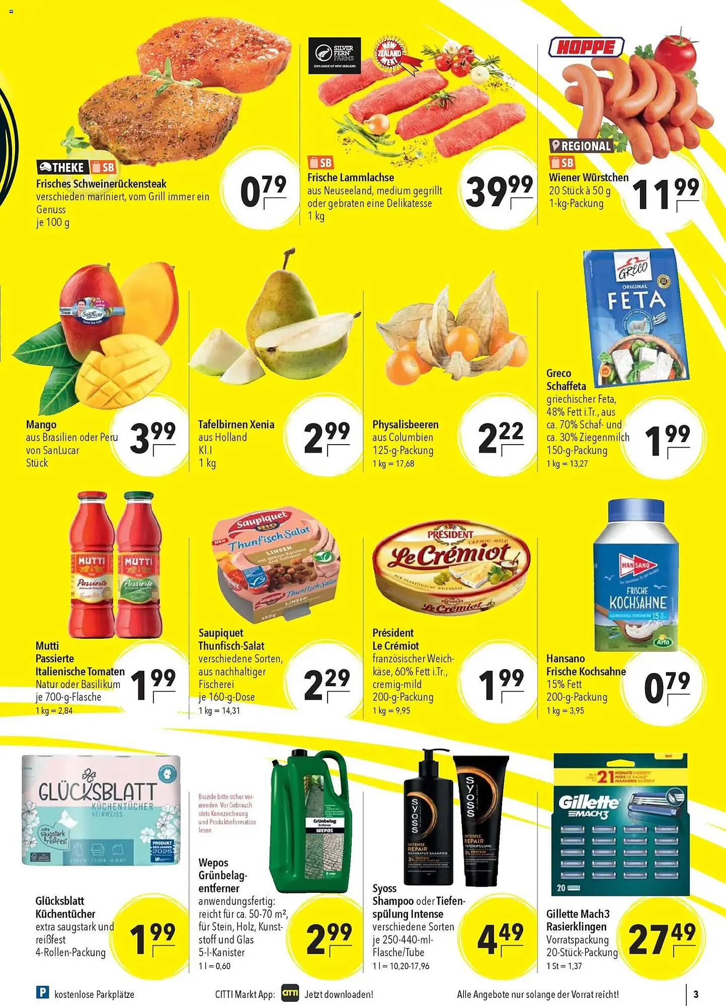 CITTI Markt Prospekt von 22. April bis 28. April 2026 - Prospekt seite 3