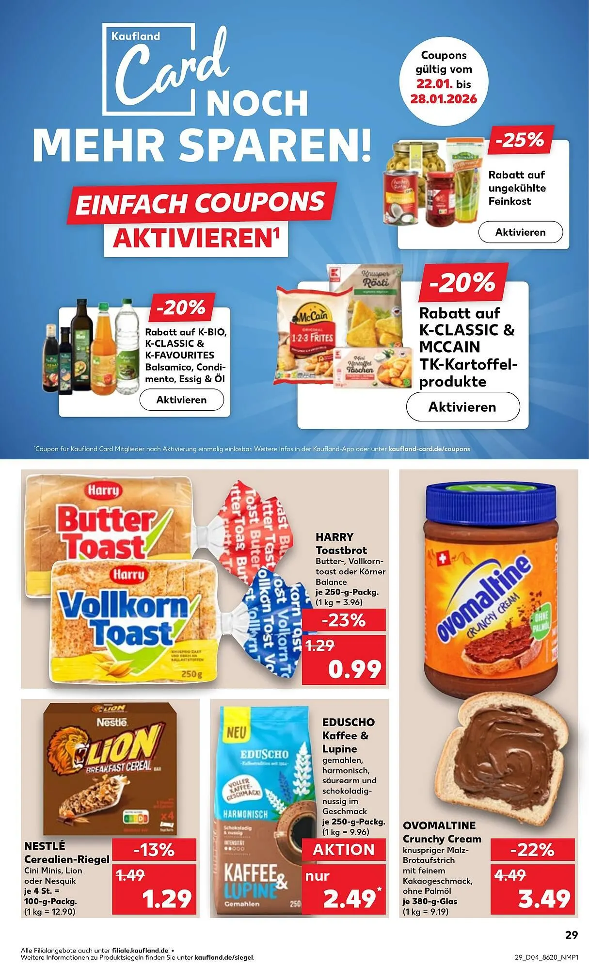 Kaufland Prospekt von 22. Januar bis 28. Januar 2026 - Prospekt seite 29
