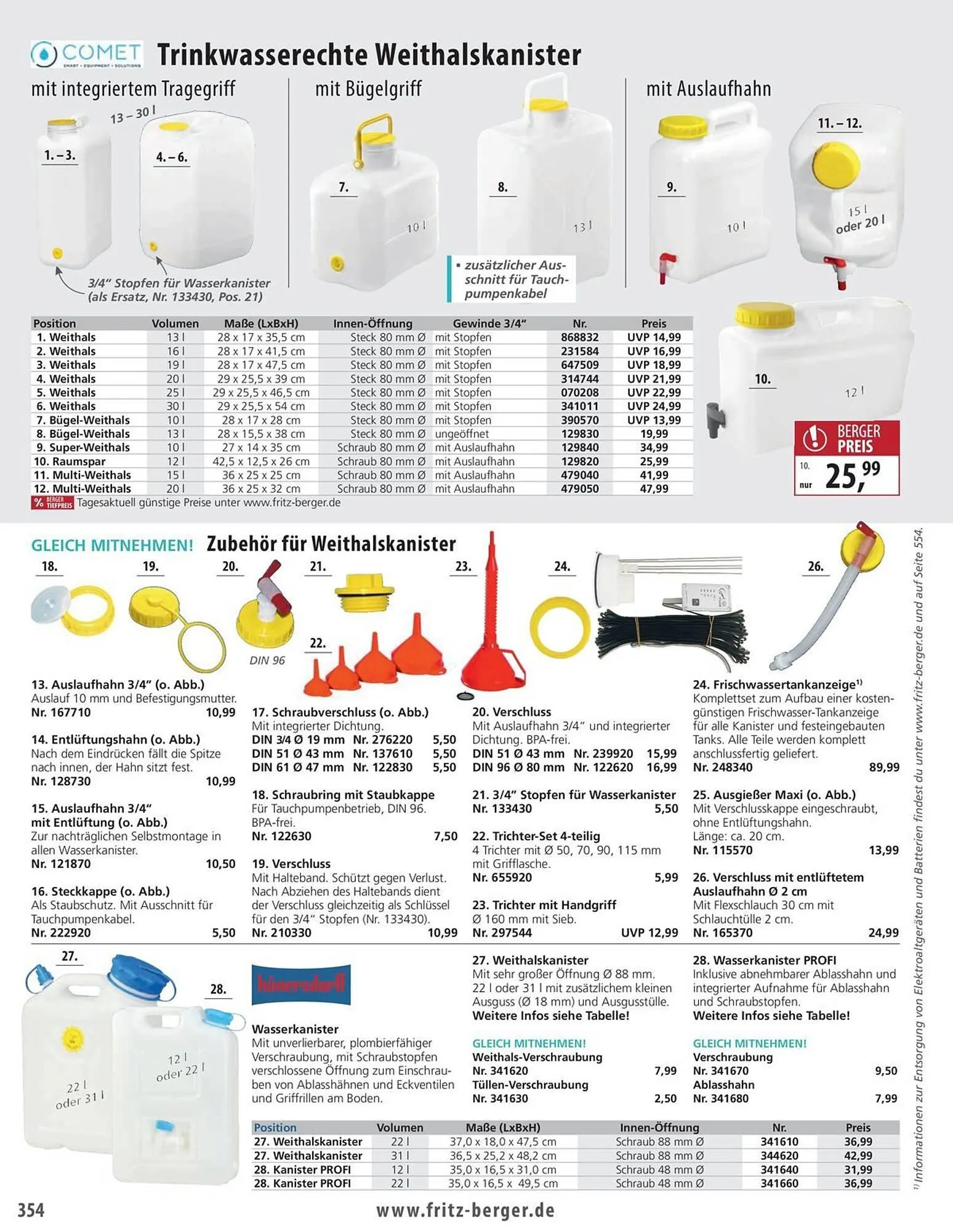 Fritz Berger Prospekt von 27. Mai bis 31. Dezember 2025 - Prospekt seite 358