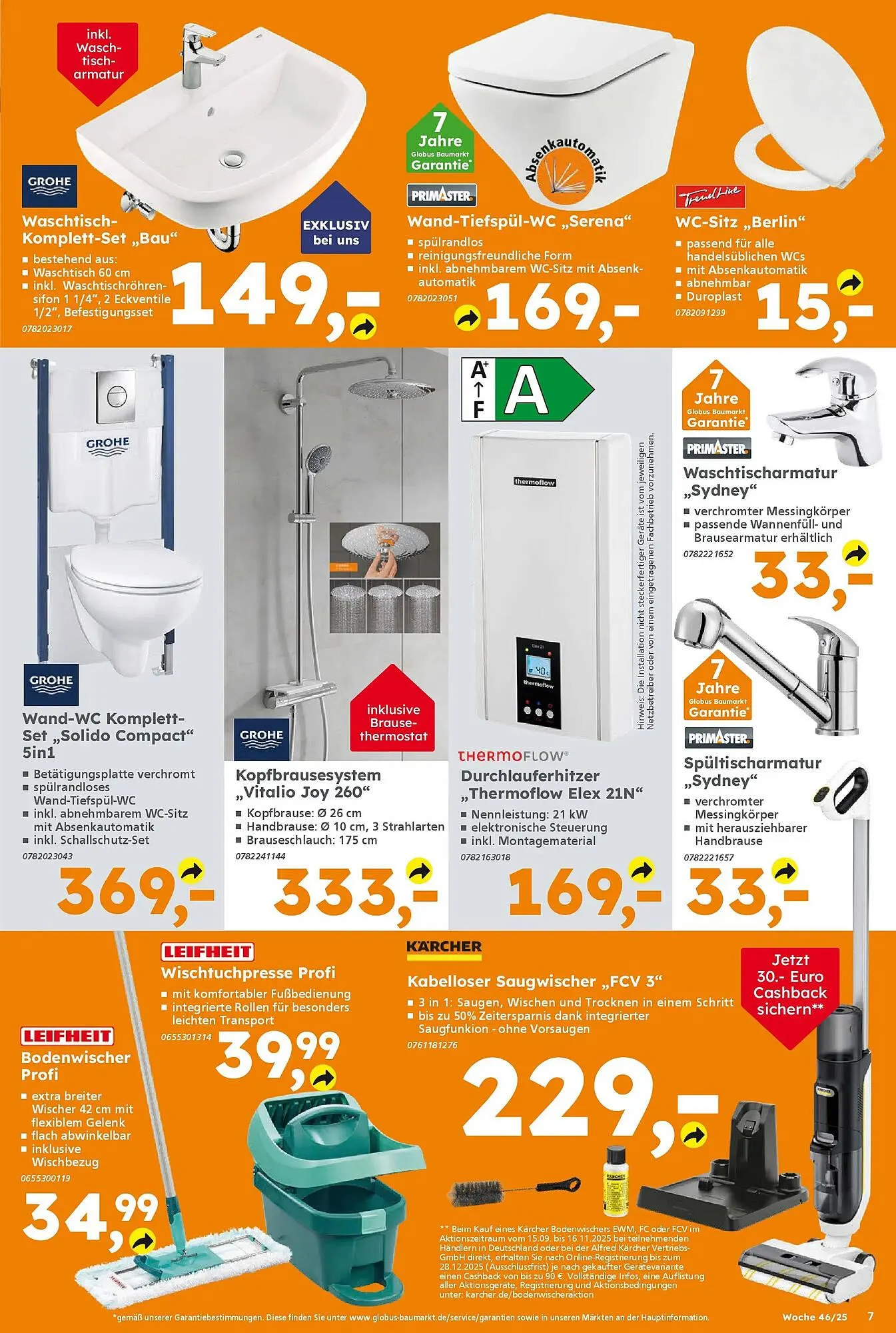 Globus Baumarkt Prospekt von 9. November bis 15. November 2025 - Prospekt seite 7