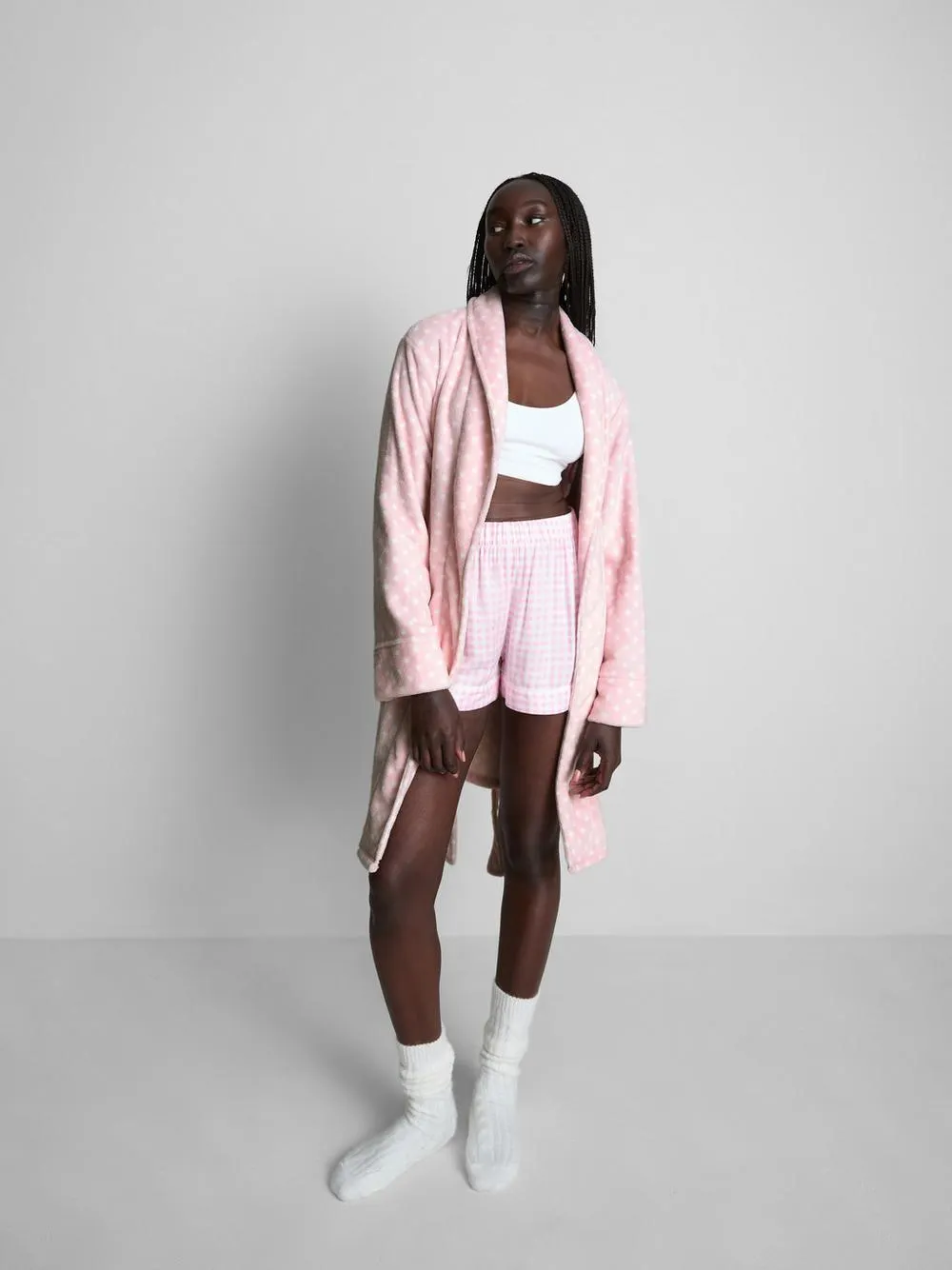 Kuscheliger Midi-Bademantel