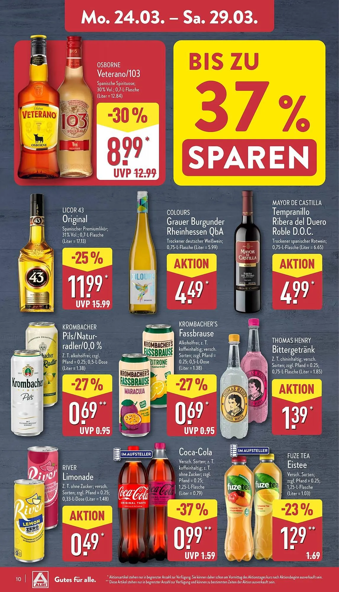 Aldi Nord Prospekt von 24. März bis 29. März 2025 - Prospekt seite 10