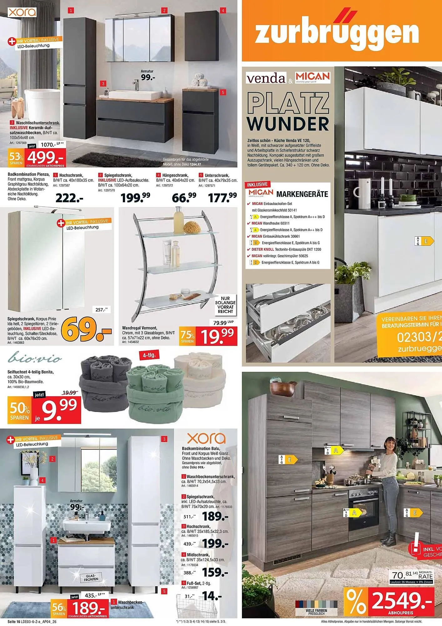 Zurbrüggen Prospekt von 28. März bis 11. April 2026 - Prospekt seite 16
