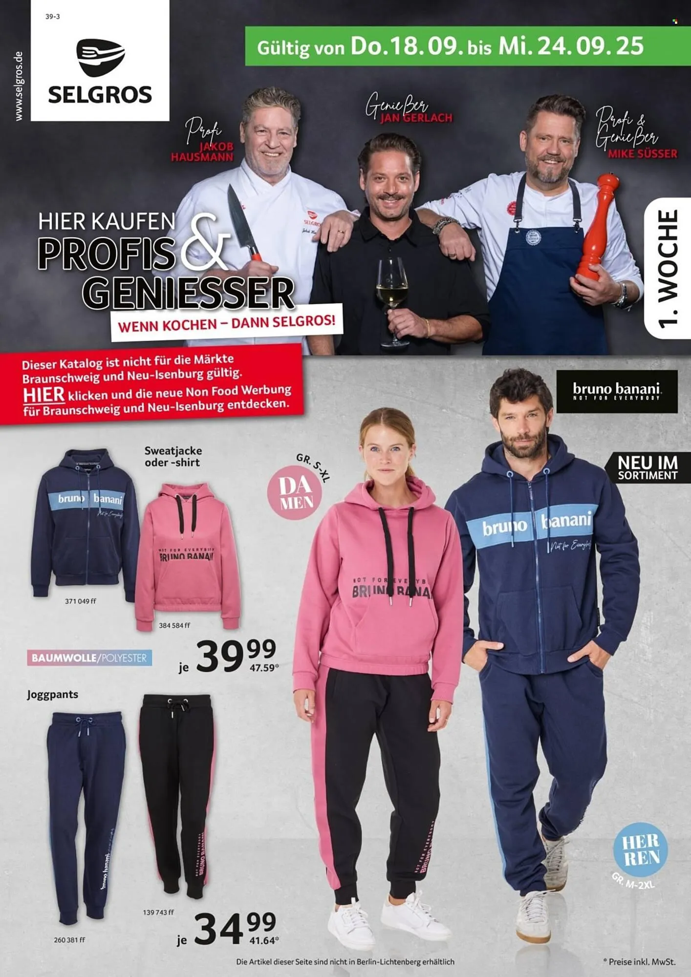 Selgros Prospekt von 18. September bis 24. September 2025 - Prospekt seite 1
