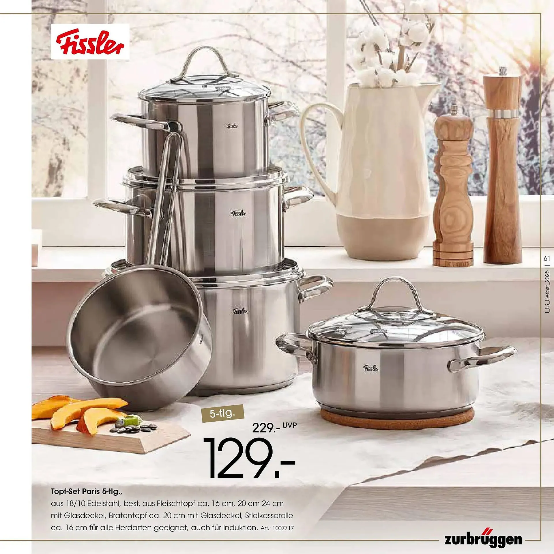 Zurbrüggen Prospekt von 19. Oktober bis 31. Januar 2026 - Prospekt seite 61