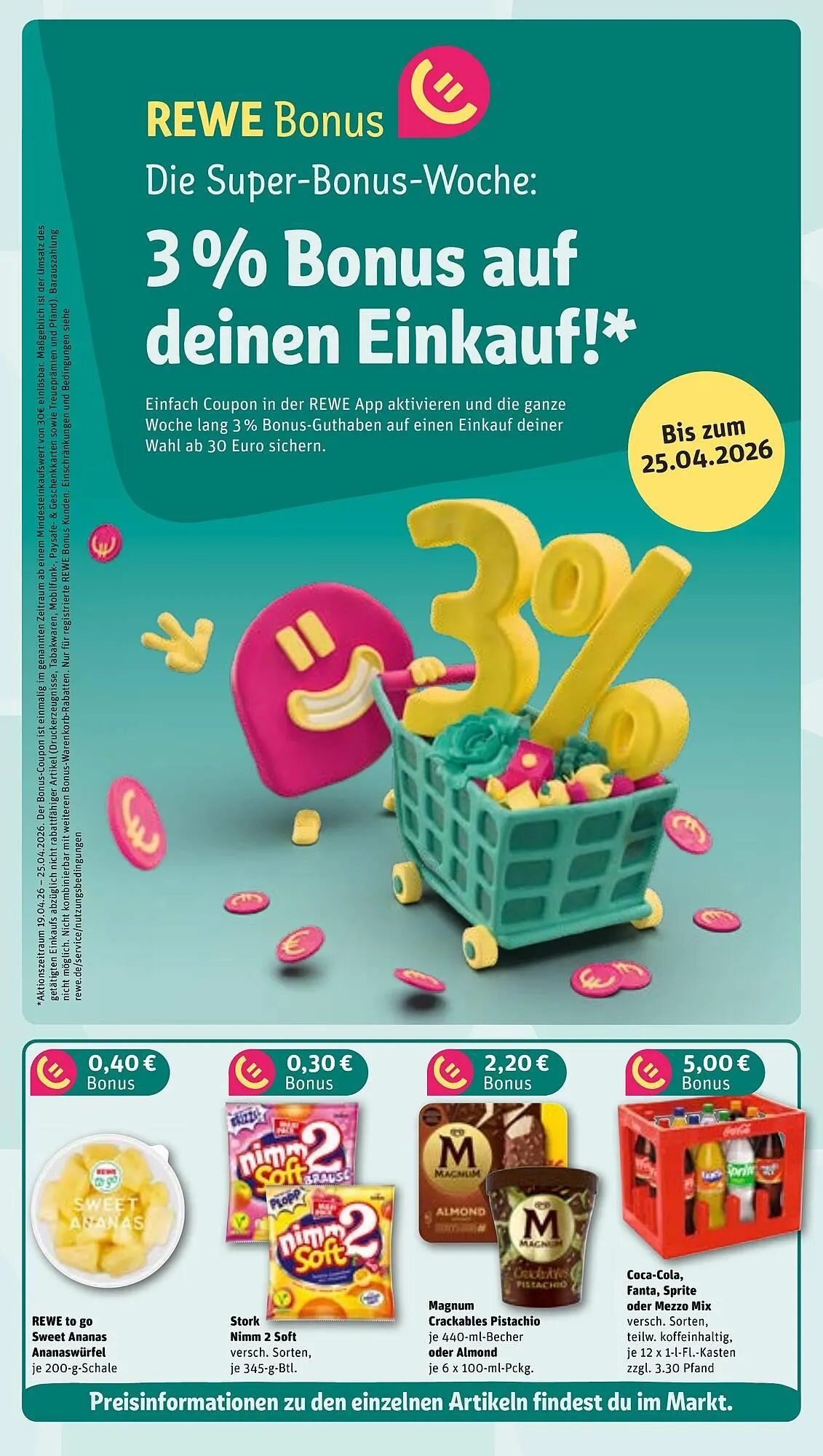REWE Prospekt von 20. April bis 26. April 2026 - Prospekt seite 3
