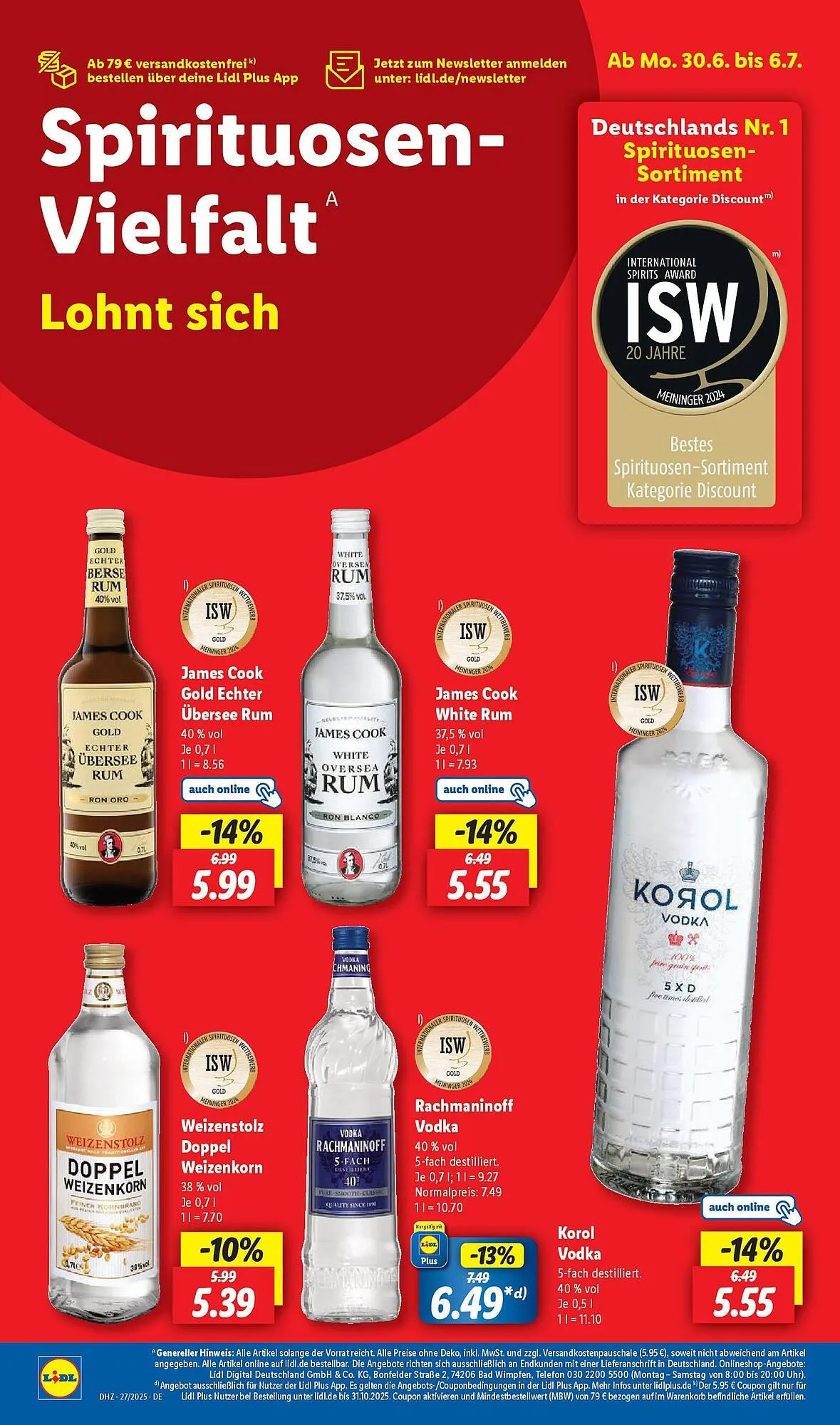 Lidl Prospekt von 29. Juni bis 5. Juli 2025 - Prospekt seite 20