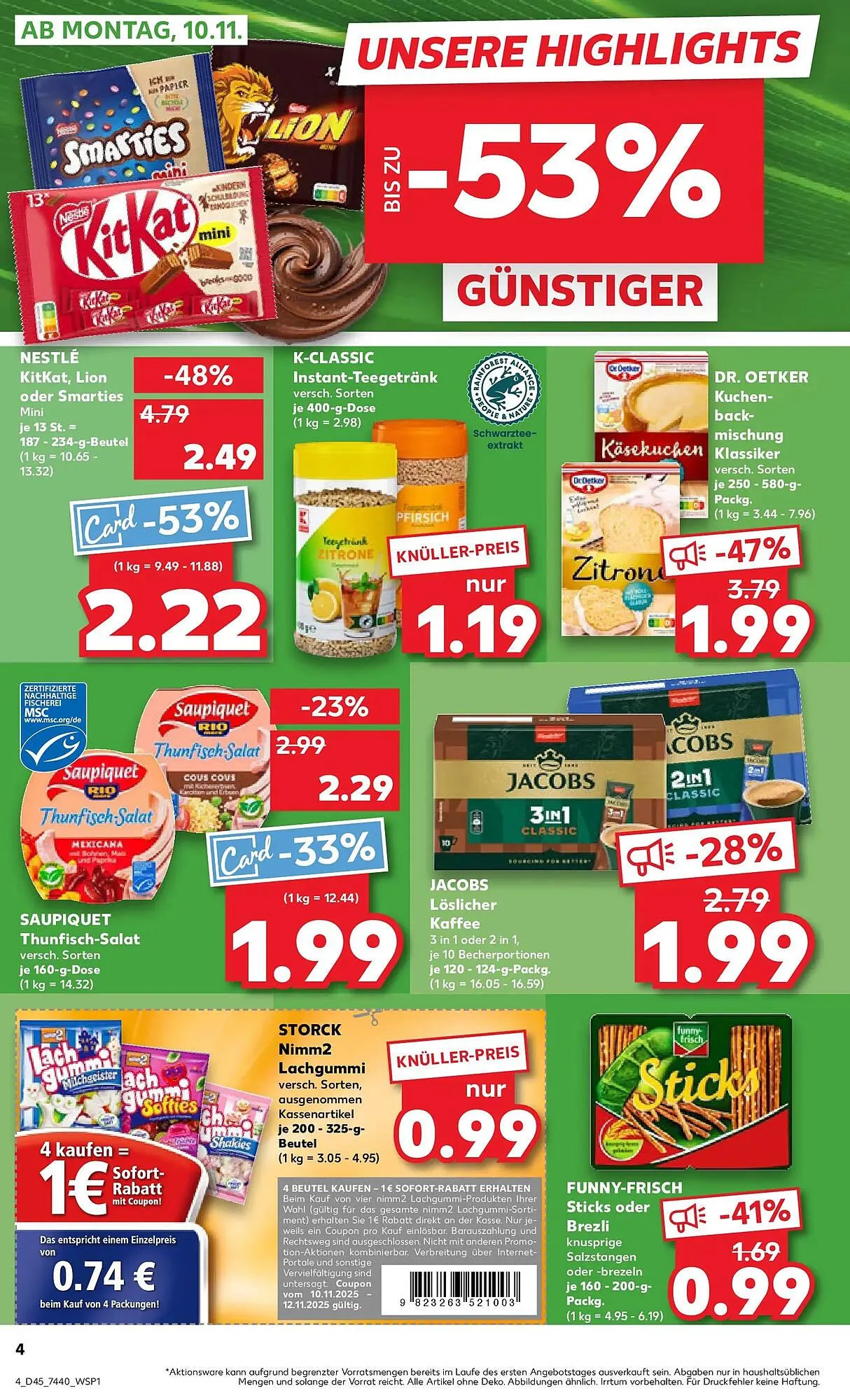 Kaufland Prospekt von 9. November bis 12. November 2025 - Prospekt seite 4