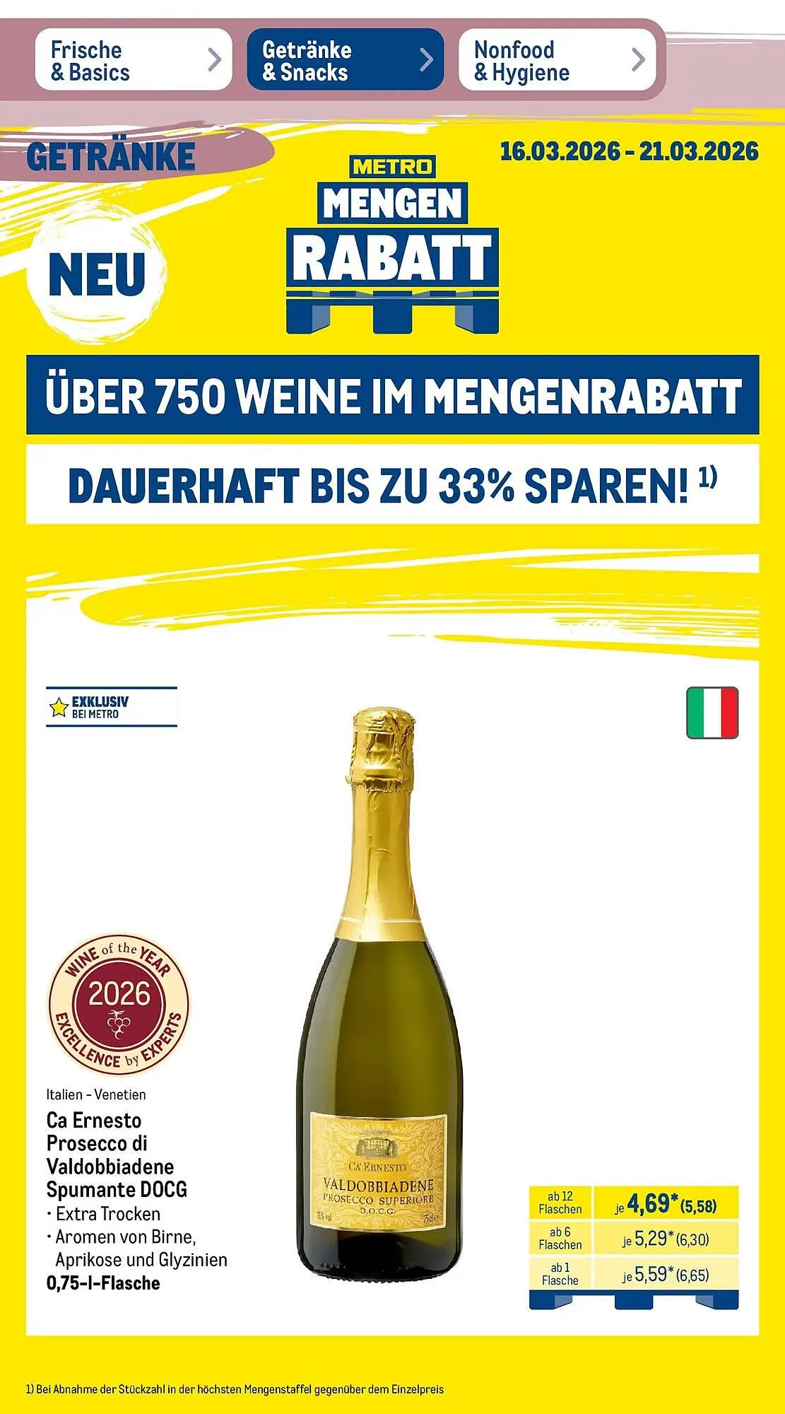 METRO Prospekt von 15. März bis 21. März 2026 - Prospekt seite 38