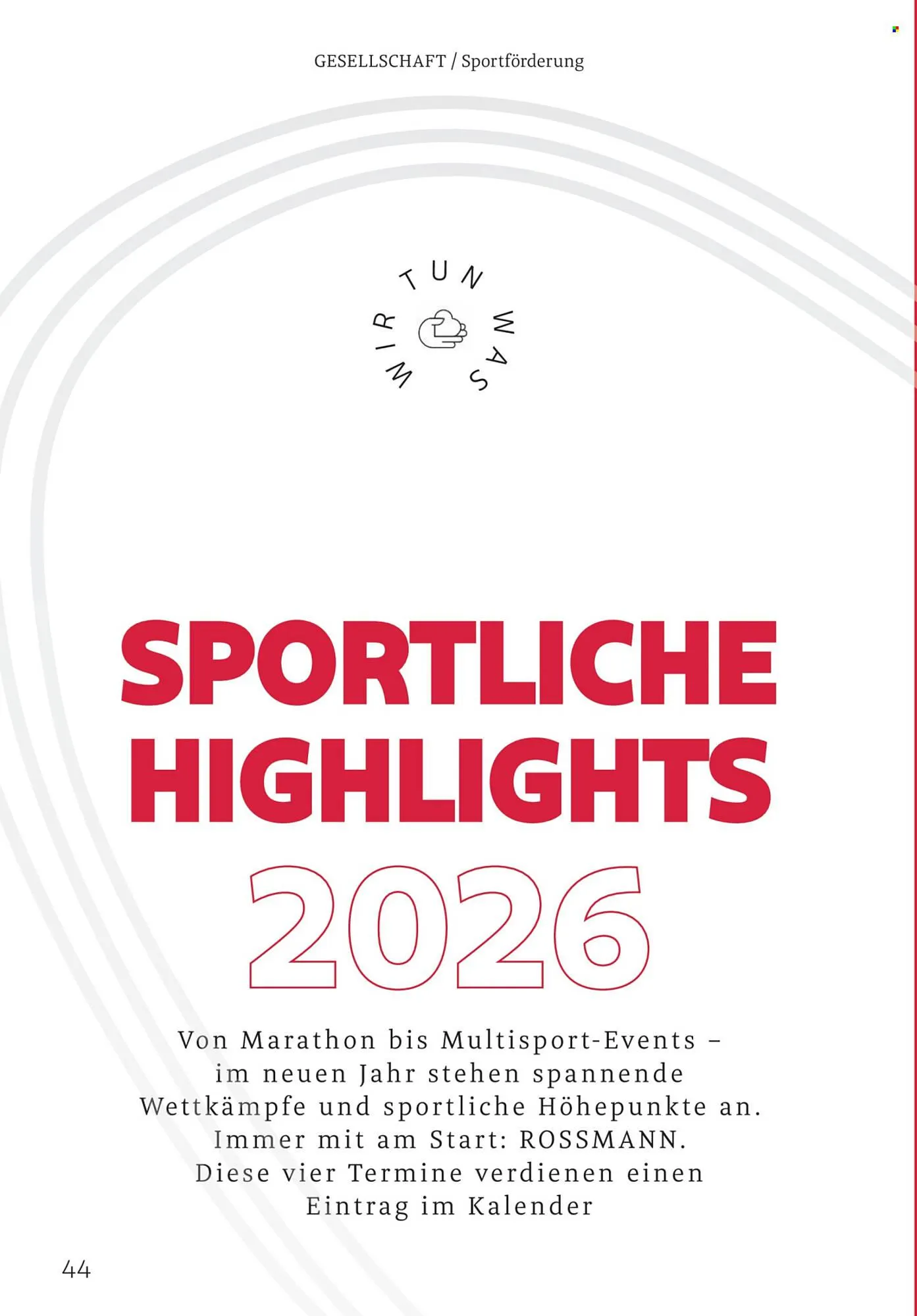 Rossmann Magazin von 1. Januar bis 31. Januar 2026 - Prospekt seite 44