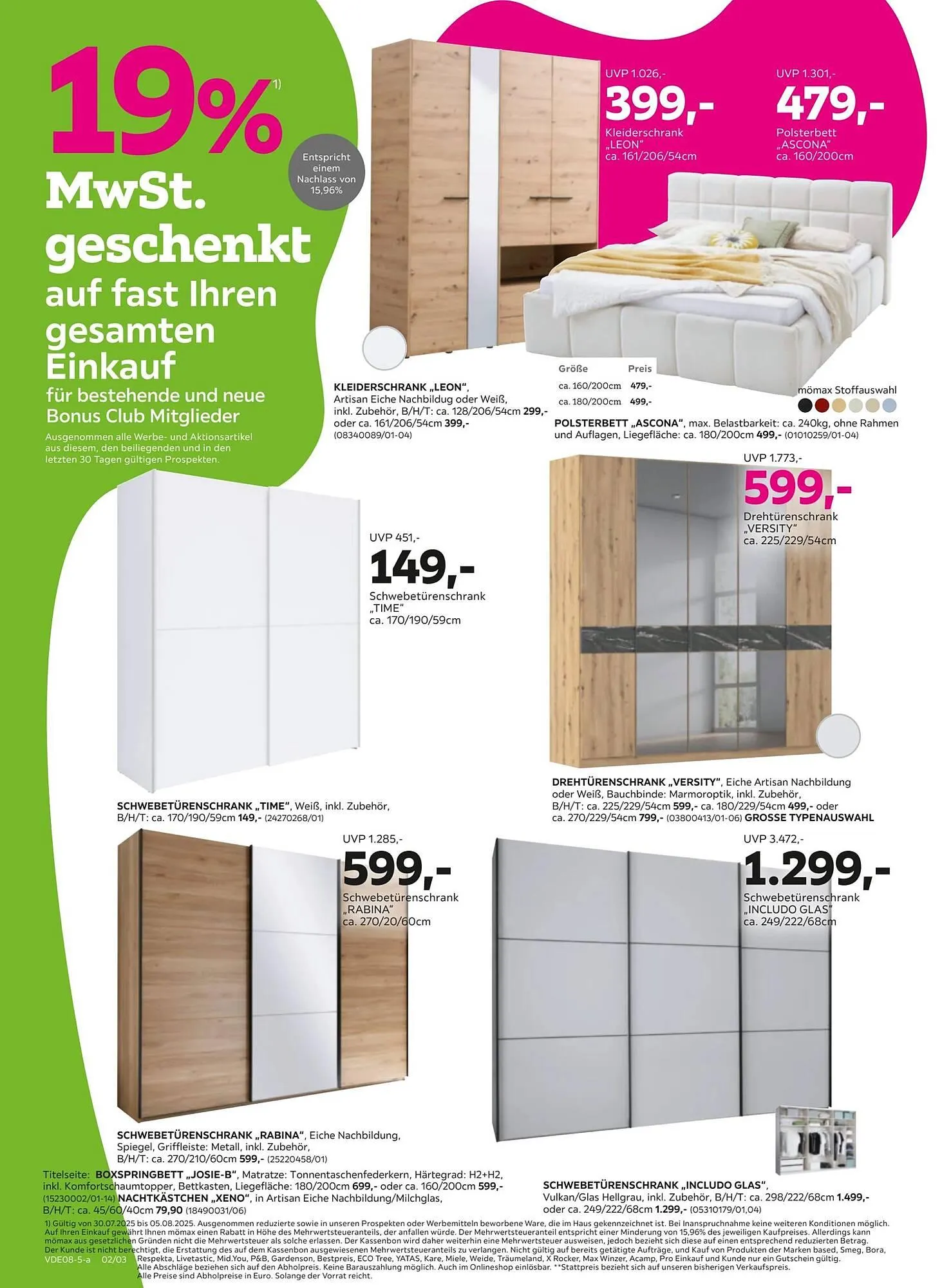 Mömax Prospekt von 28. Juli bis 6. August 2025 - Prospekt seite 2