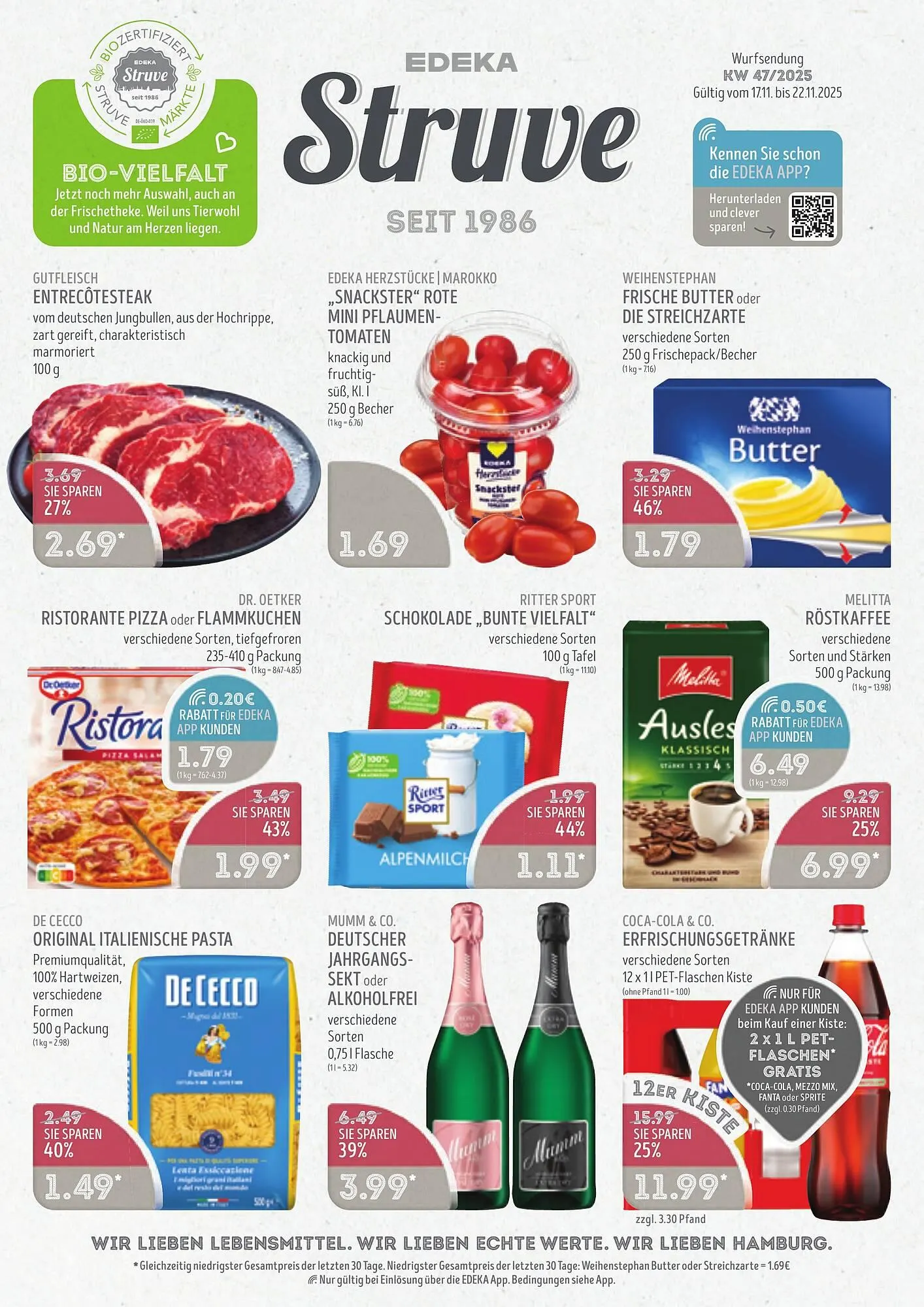 Edeka Struve Prospekt von 17. November bis 22. November 2025 - Prospekt seite 1