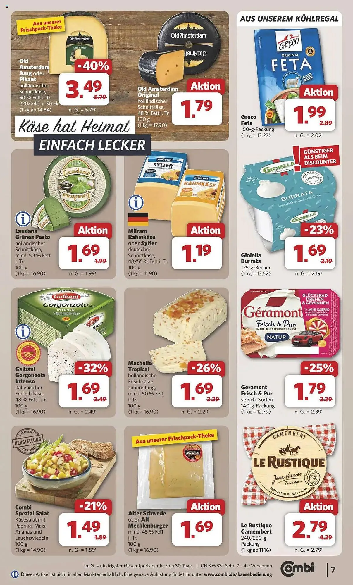 Combi Prospekt von 11. August bis 16. August 2025 - Prospekt seite 7