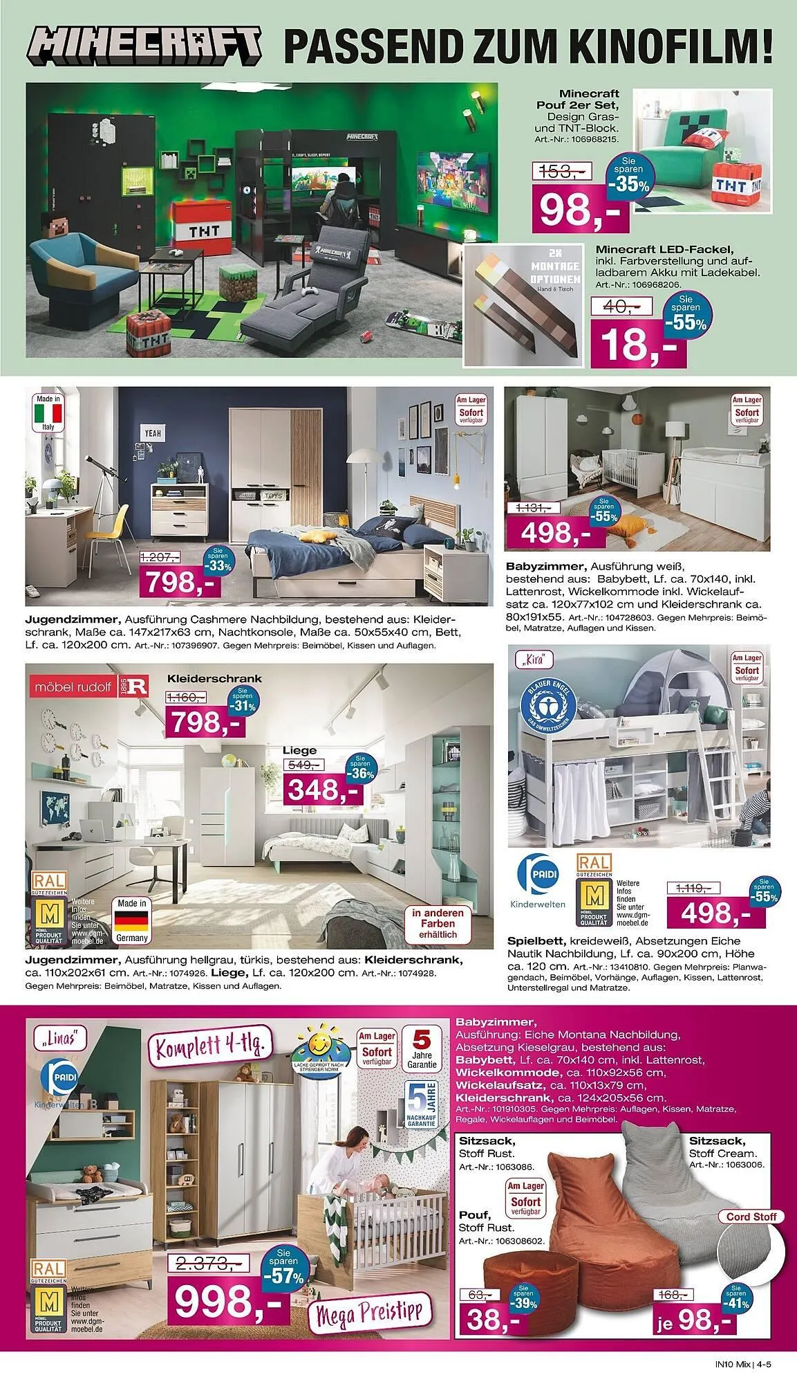 Möbel Inhofer Prospekt von 9. April bis 26. April 2025 - Prospekt seite 5