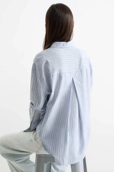 Poplin blouse - striped