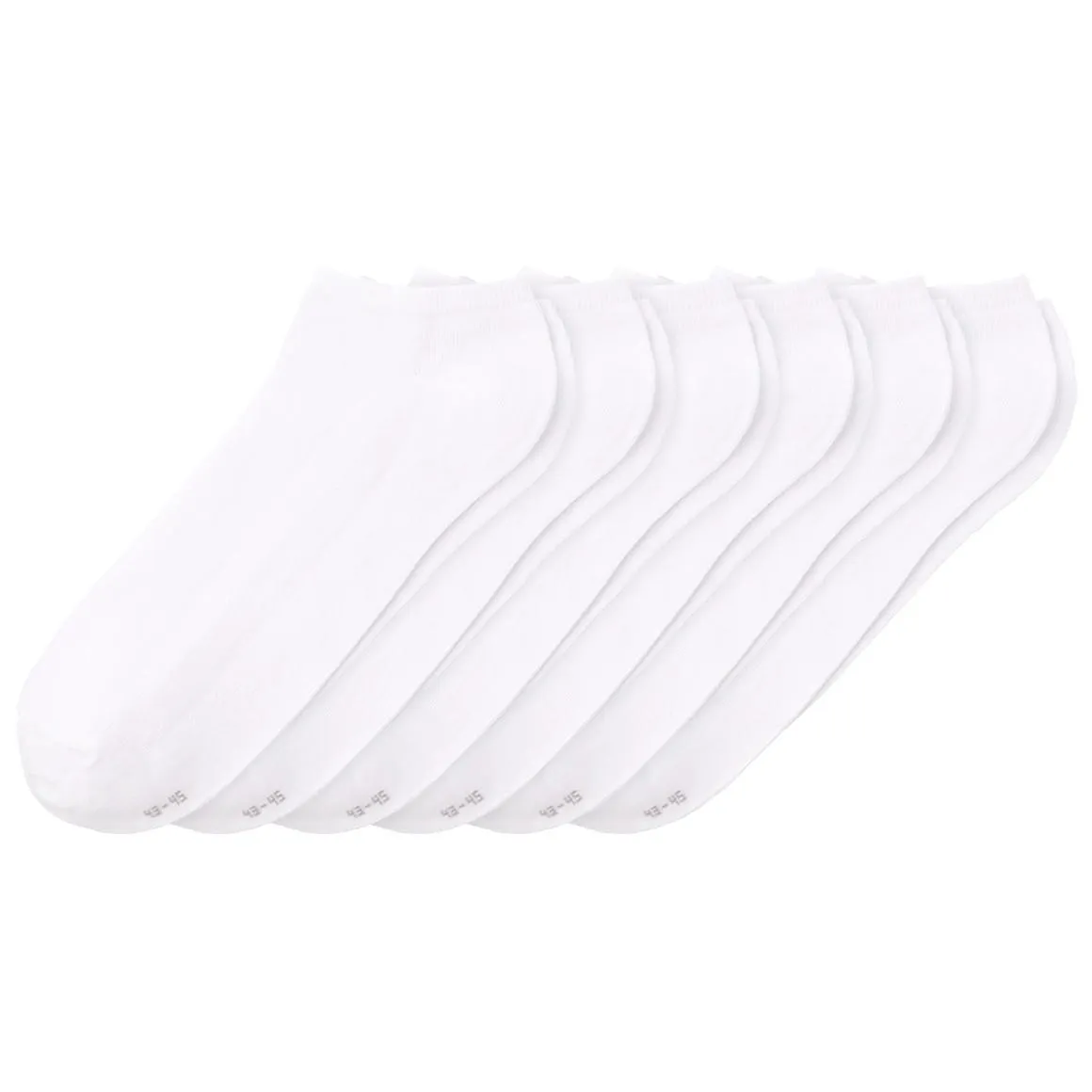 6 Paar Herren Sneaker-Socken unifarben