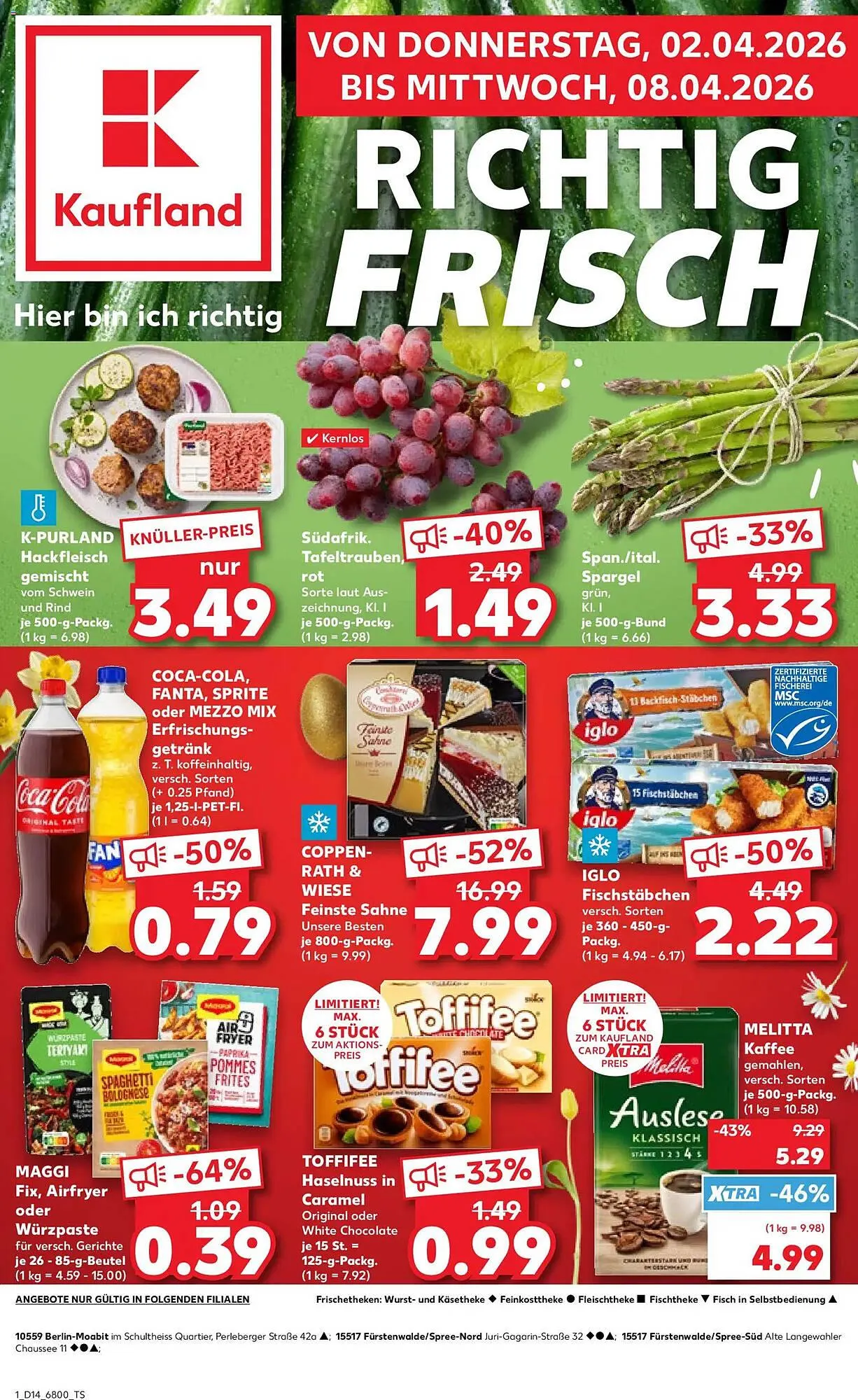 Kaufland Prospekt von 2. April bis 8. April 2026 - Prospekt seite 1