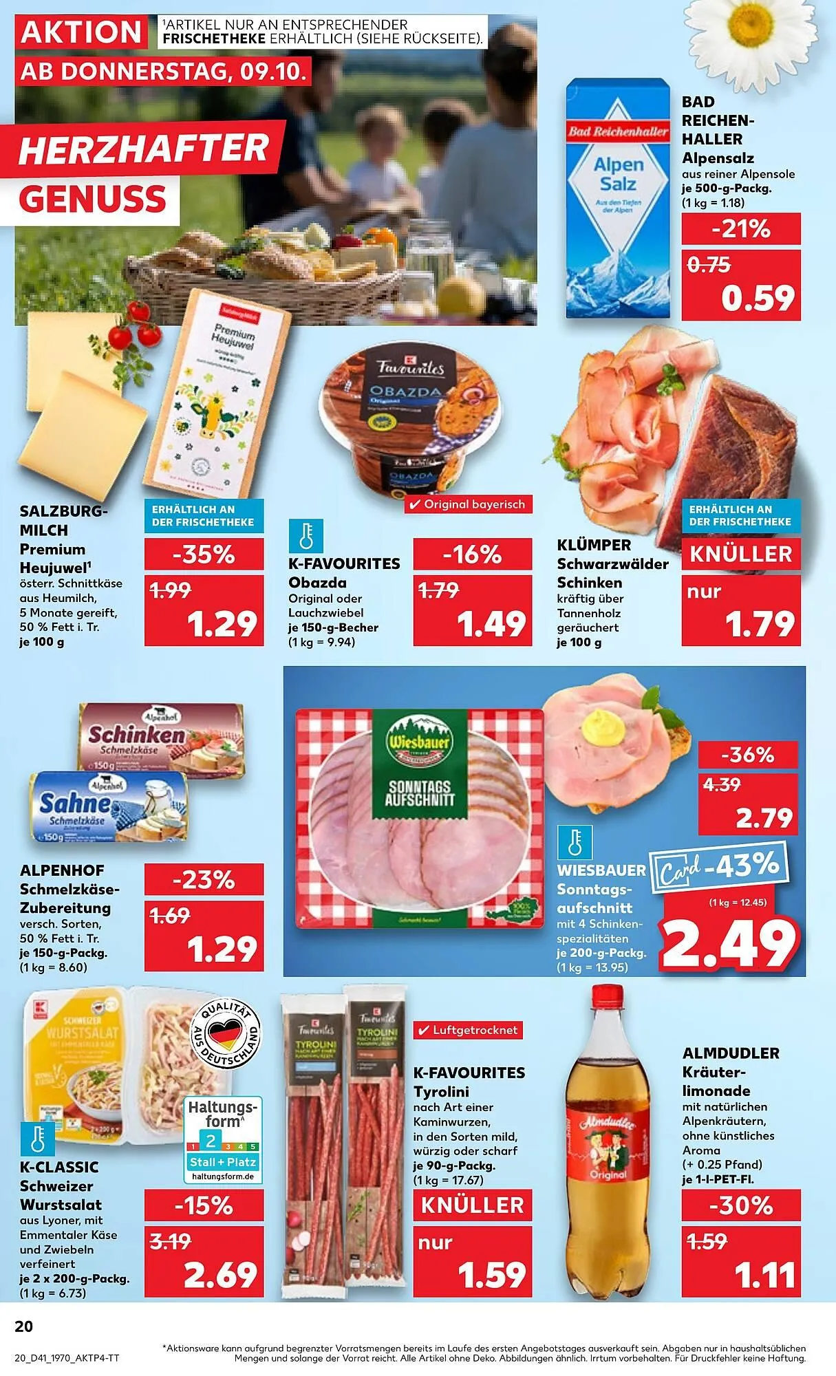 Kaufland Prospekt von 9. Oktober bis 15. Oktober 2025 - Prospekt seite 20