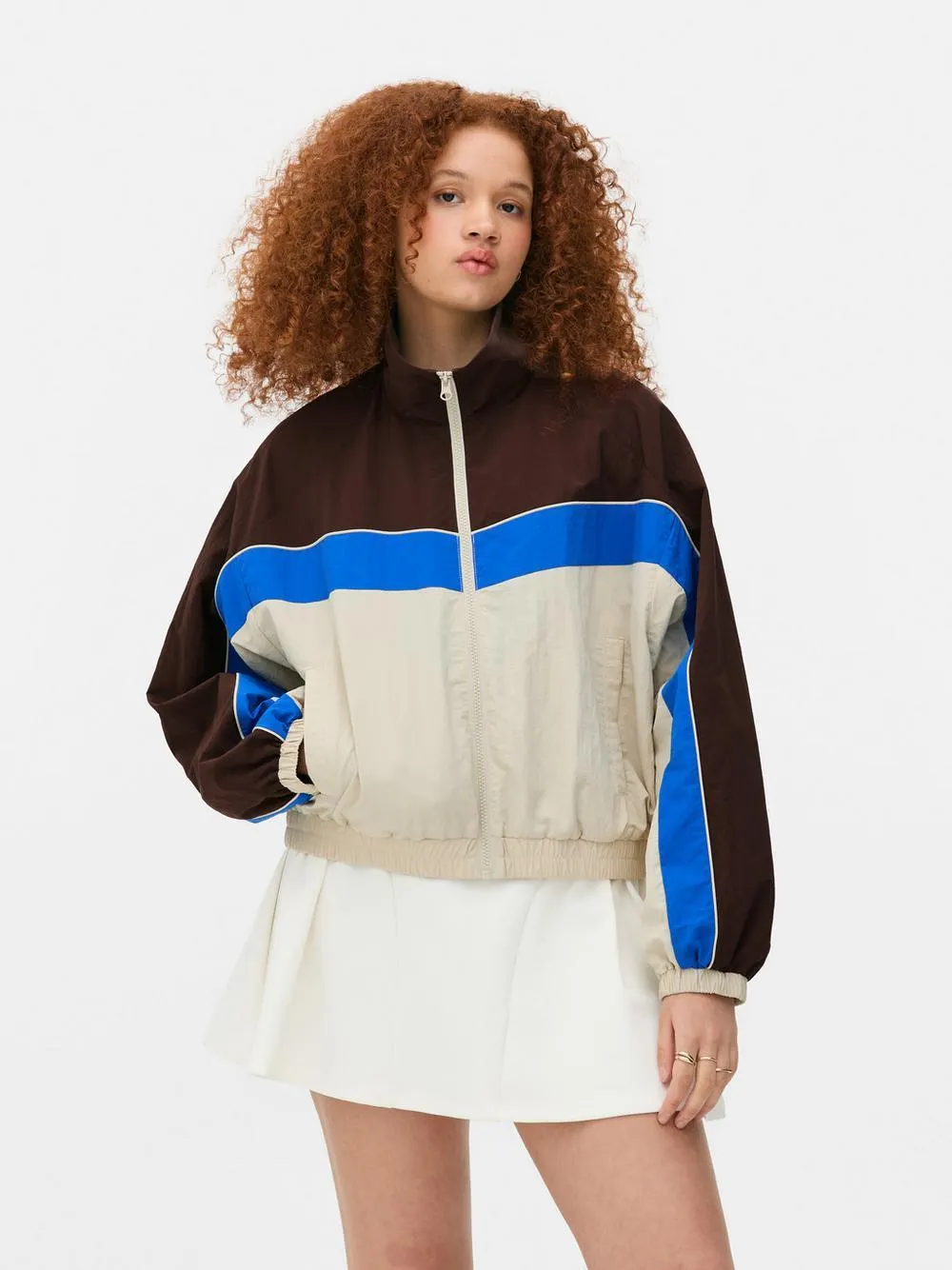 Shell-Jacke in Blockfarben