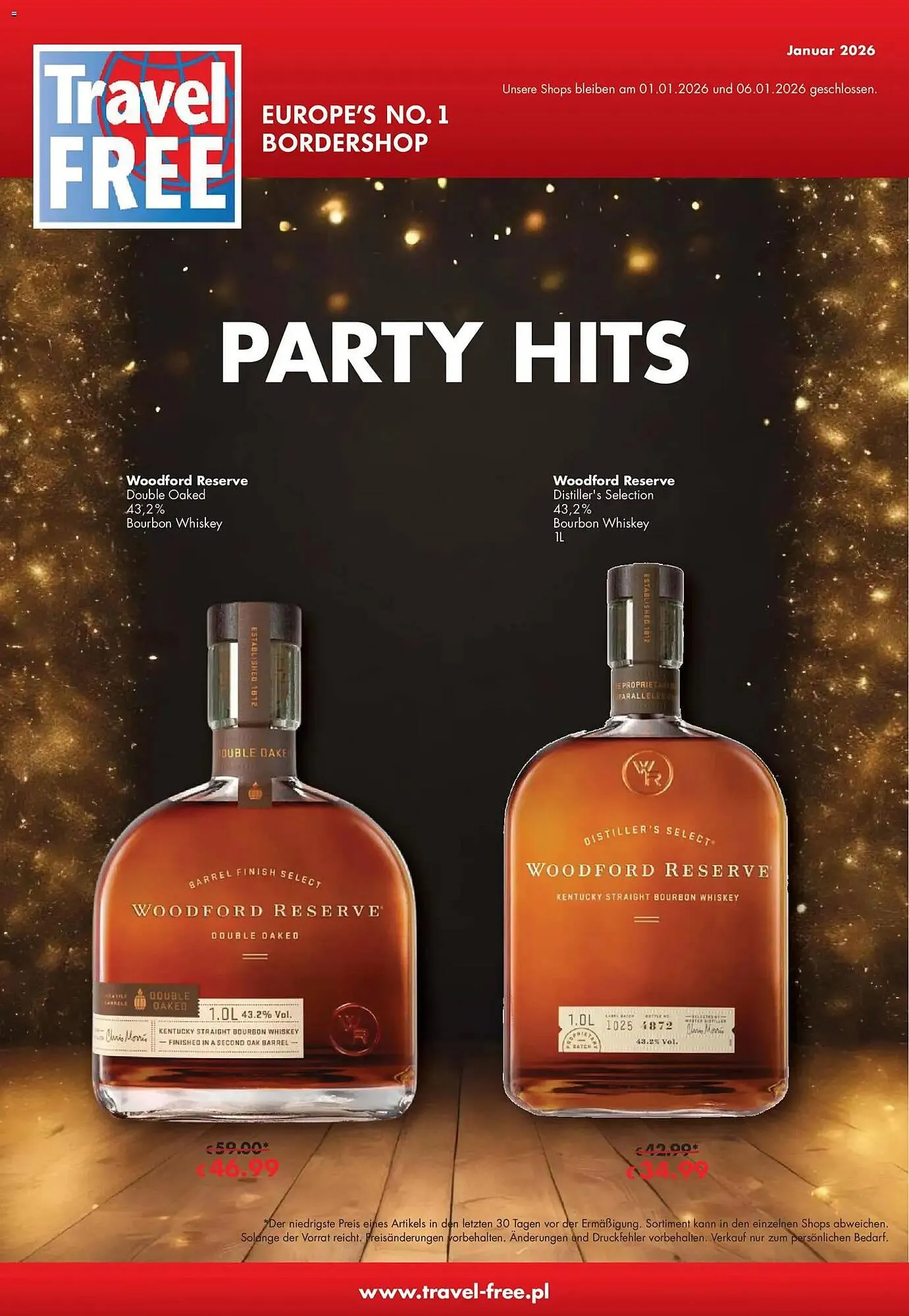 Travel Free Prospekt von 1. Januar bis 31. Januar 2026 - Prospekt seite 1