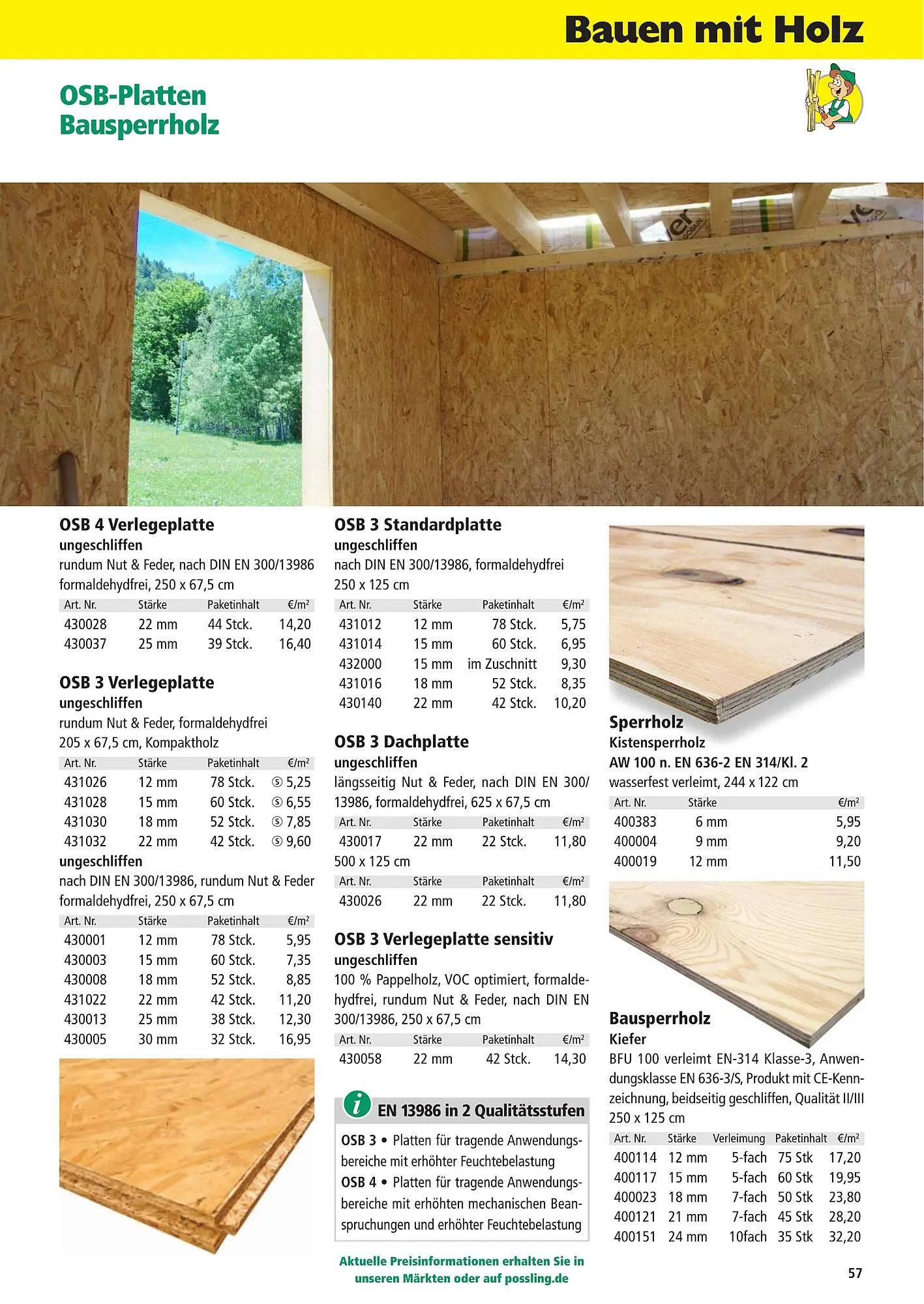 Holz Possling Prospekt von 2. Mai bis 31. Juli 2025 - Prospekt seite 57