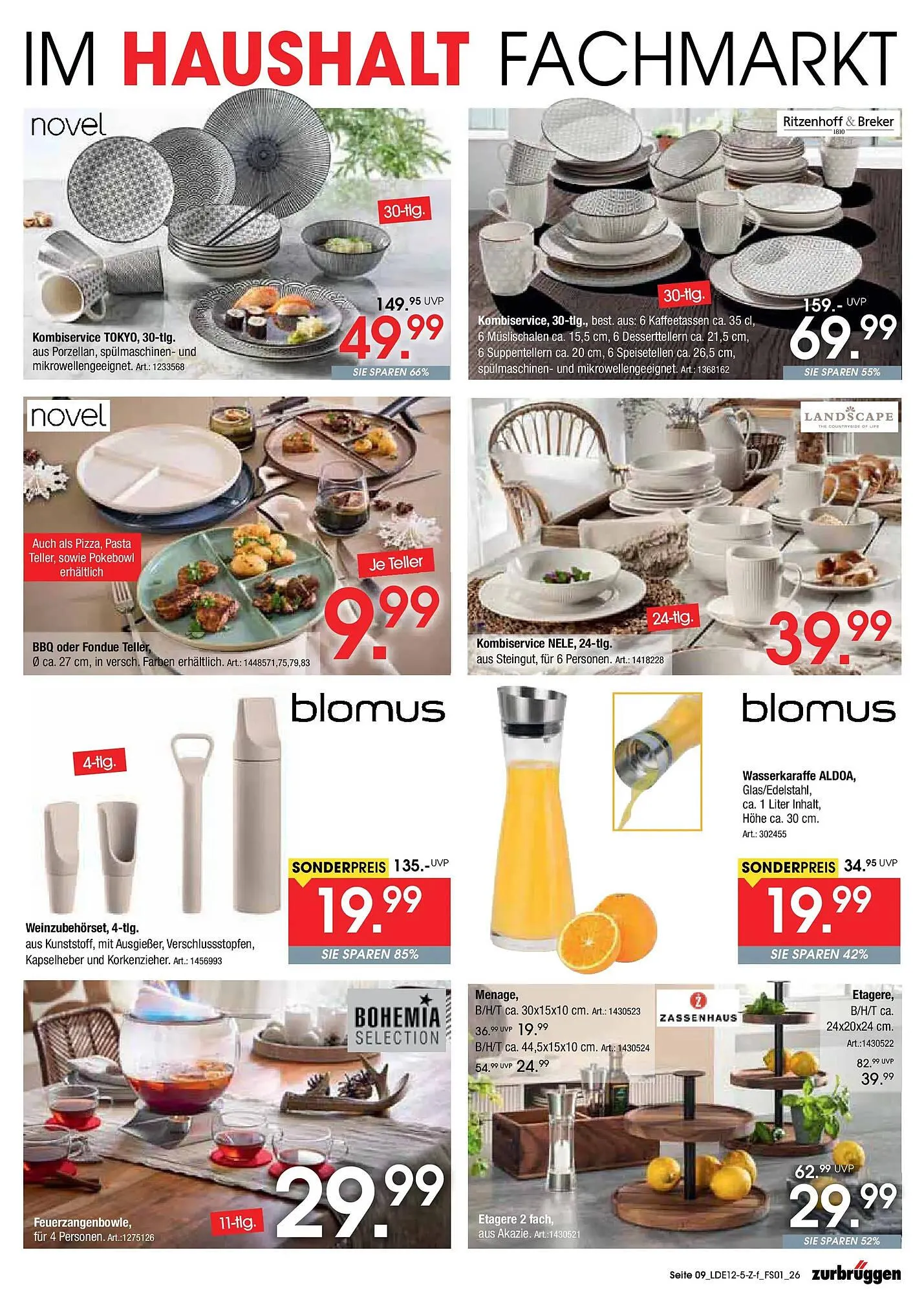Zurbrüggen Prospekt von 5. Dezember bis 10. Januar 2026 - Prospekt seite 9