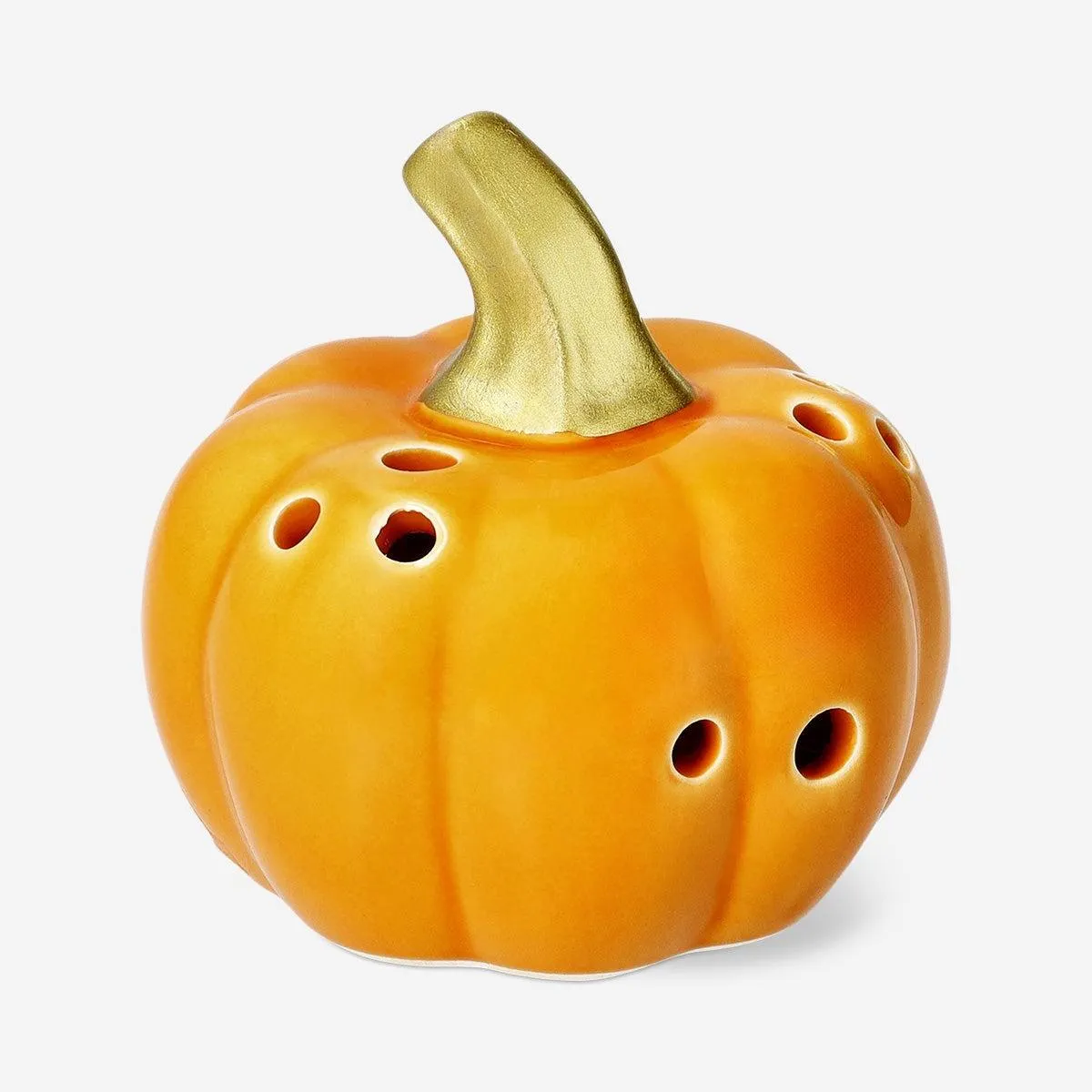Luminous LED ceramic pumpkin